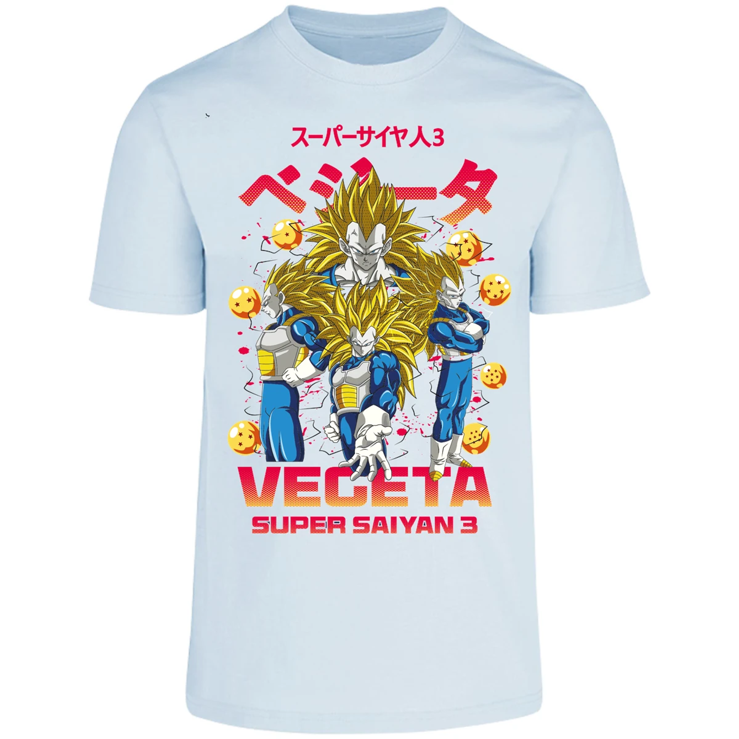 Playera Dragon Ball Vegeta Super Saiyan 3 para Adulto 21