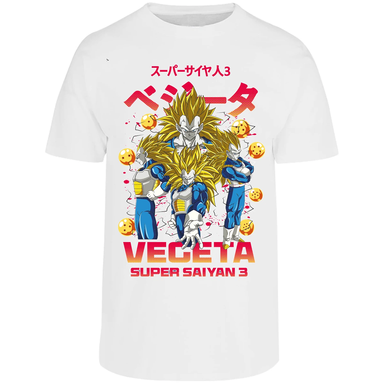 Playera Dragon Ball Vegeta Super Saiyan 3 para Adulto 6