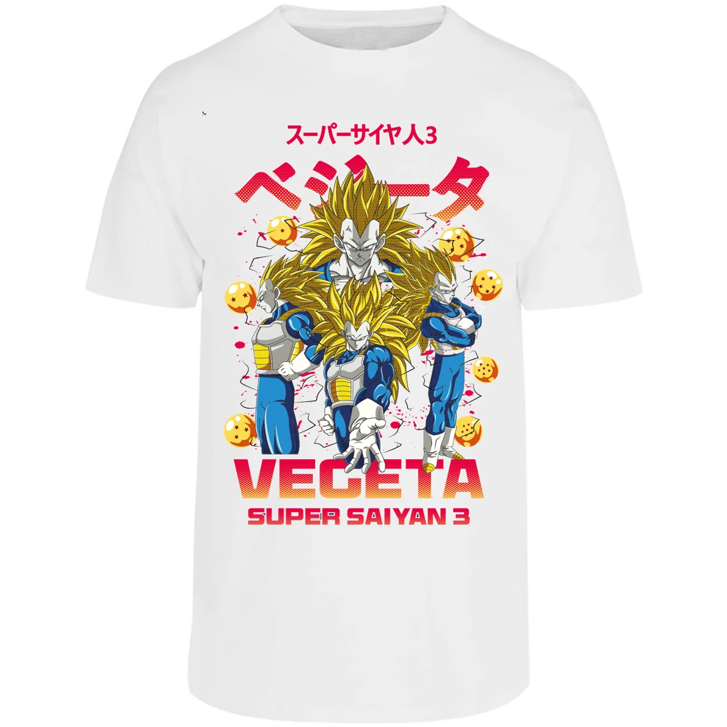Playera Dragon Ball Vegeta Super Saiyan 3 para Adulto 6