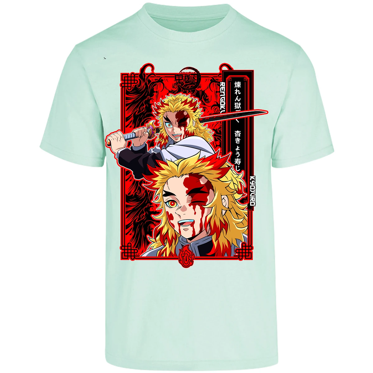 Playera Demon Slayer Kyojuro Anime para Adulto 8