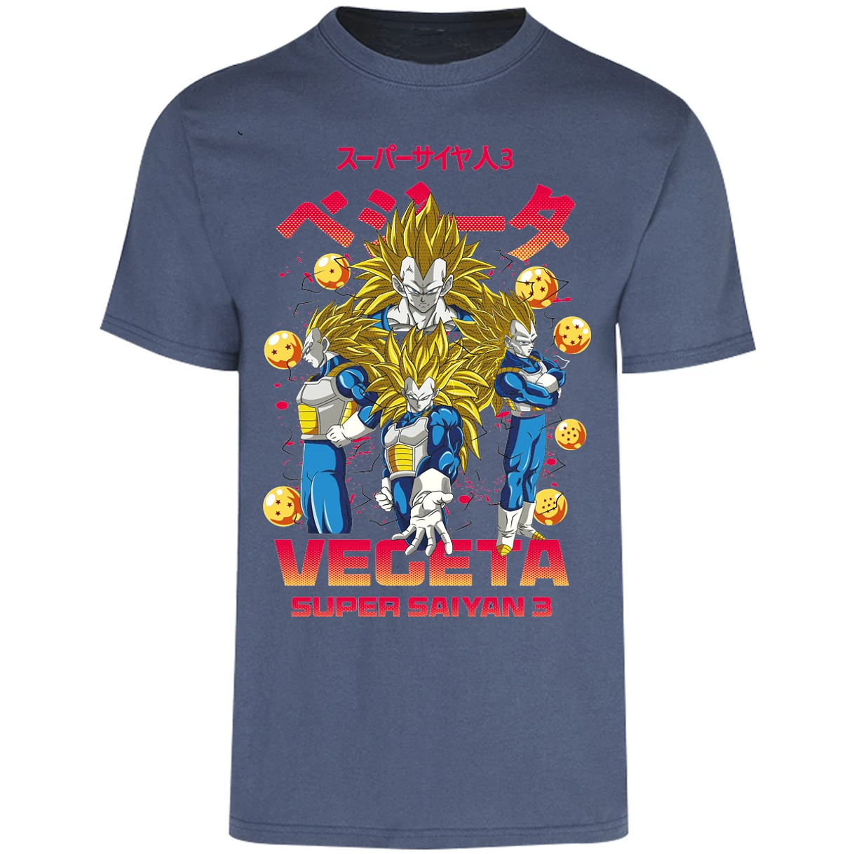 Playera Dragon Ball Vegeta Super Saiyan 3 para Adulto 9