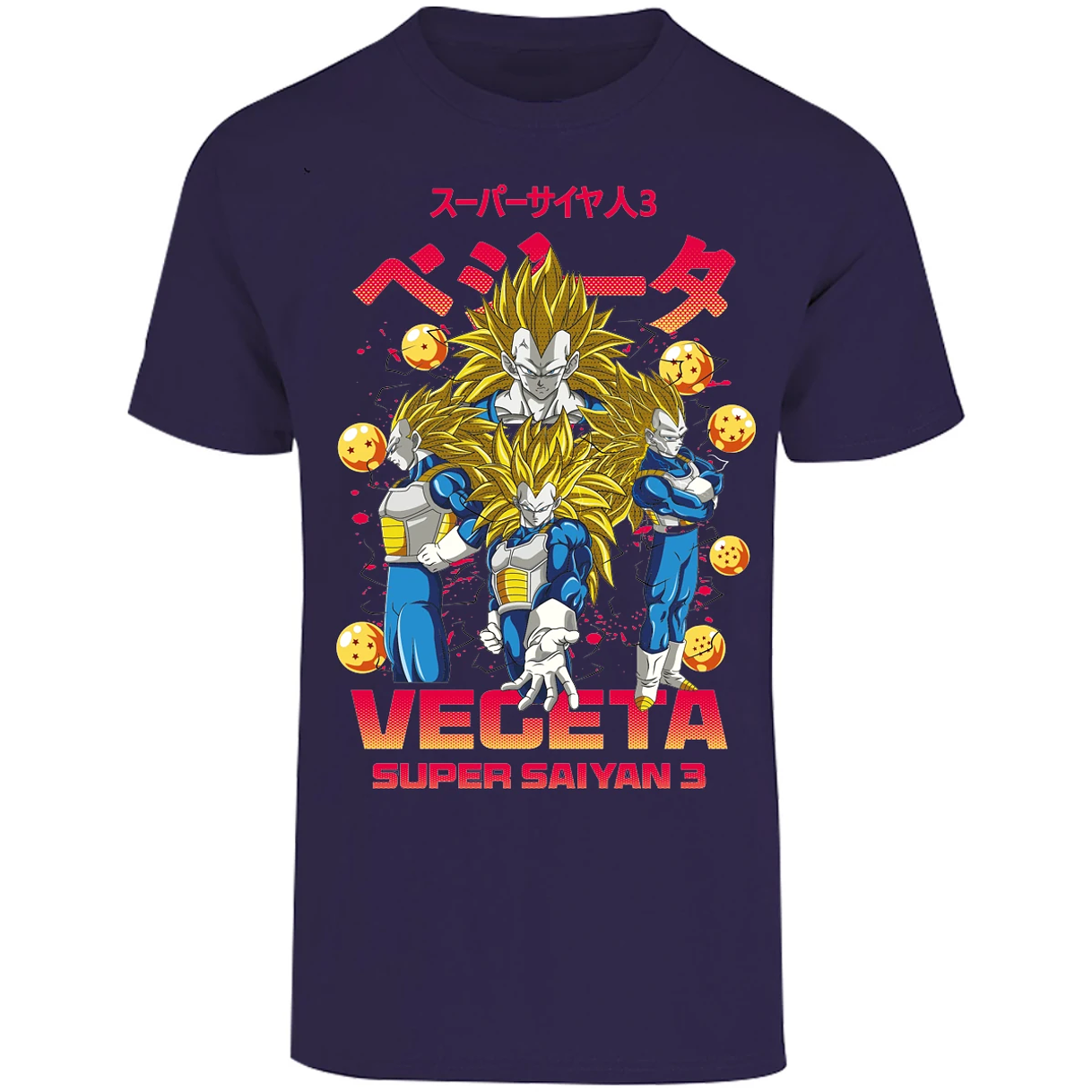 Playera Dragon Ball Vegeta Super Saiyan 3 para Adulto 13