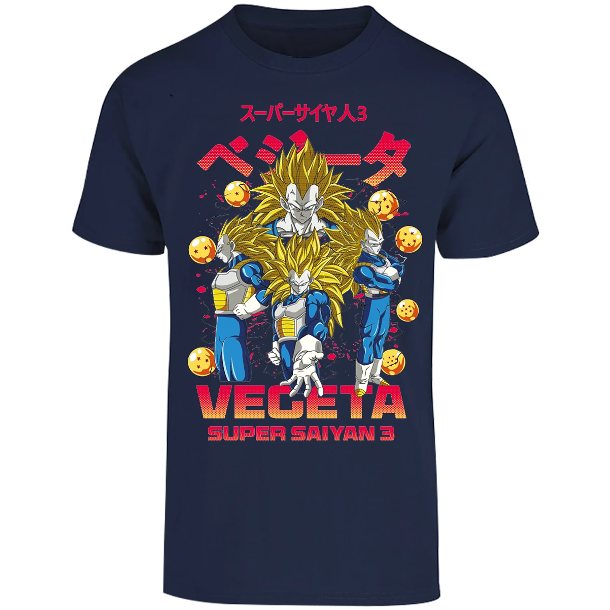 Playera Dragon Ball Vegeta Super Saiyan 3 para Adulto 14