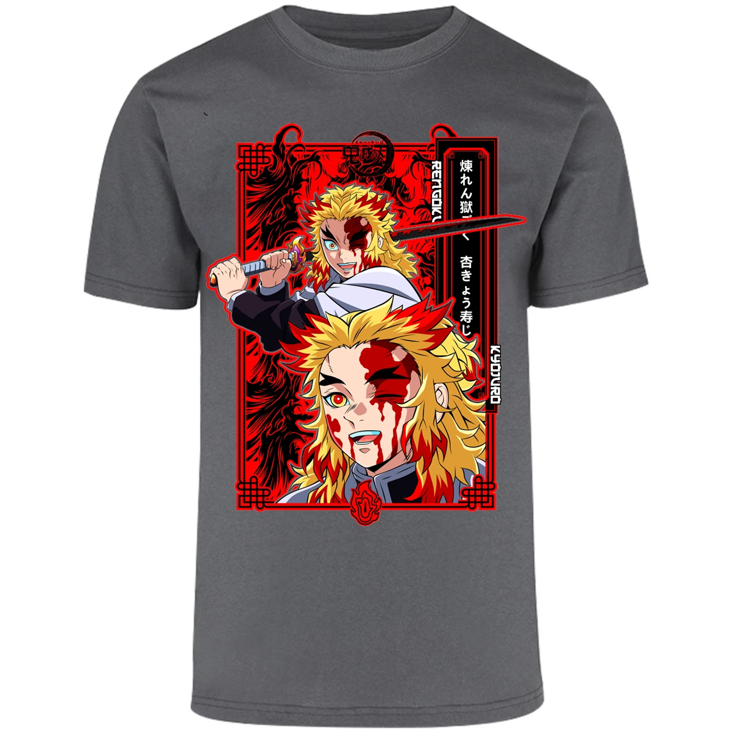 Playera Demon Slayer Kyojuro Anime para Adulto 27