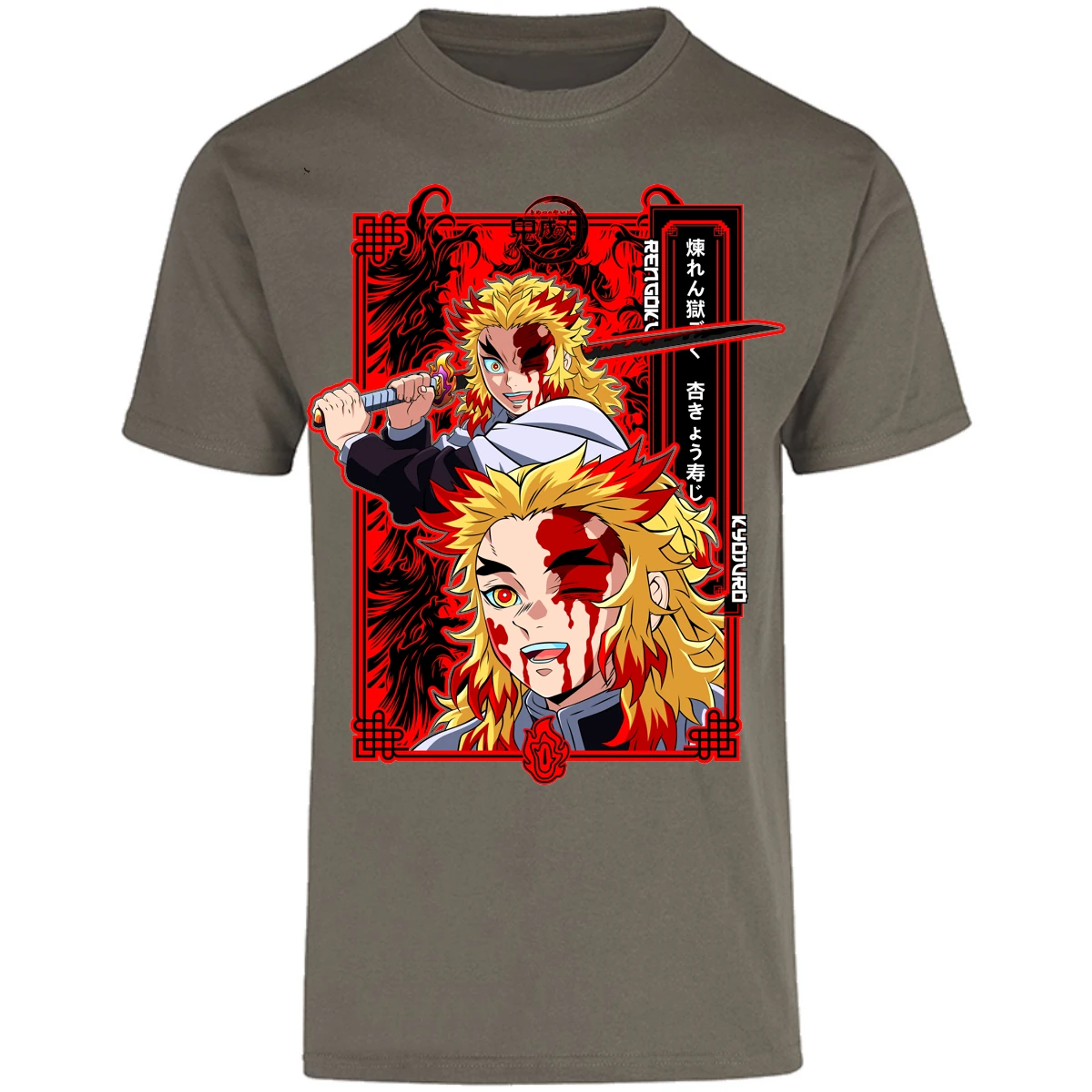 Playera Demon Slayer Kyojuro Anime para Adulto 6