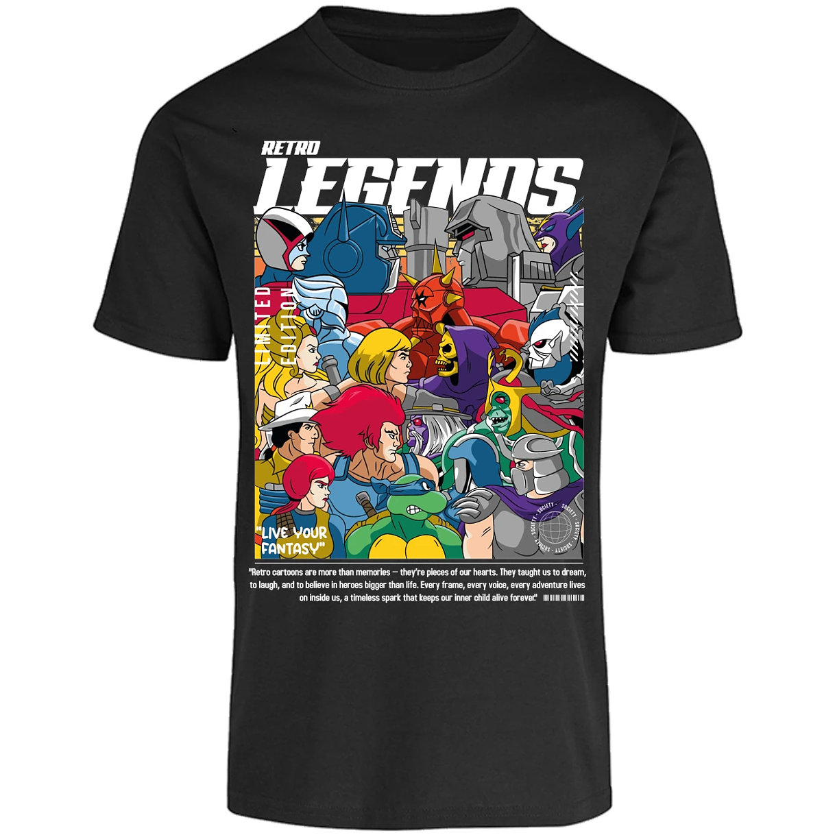 Playera Es De Series Y Peliculas Retro Legends para Adulto 4