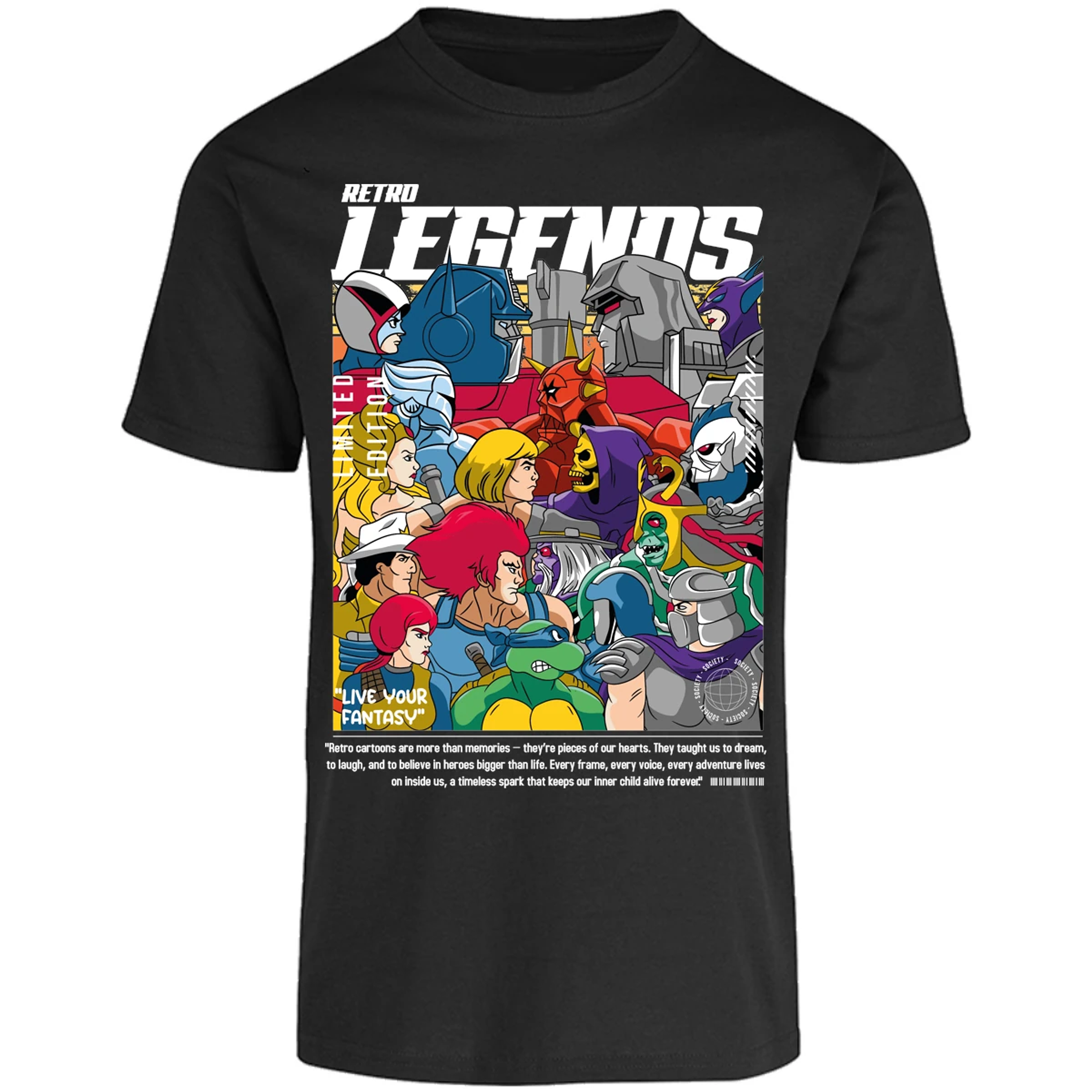 Playera Es De Series Y Peliculas Retro Legends para Adulto 4