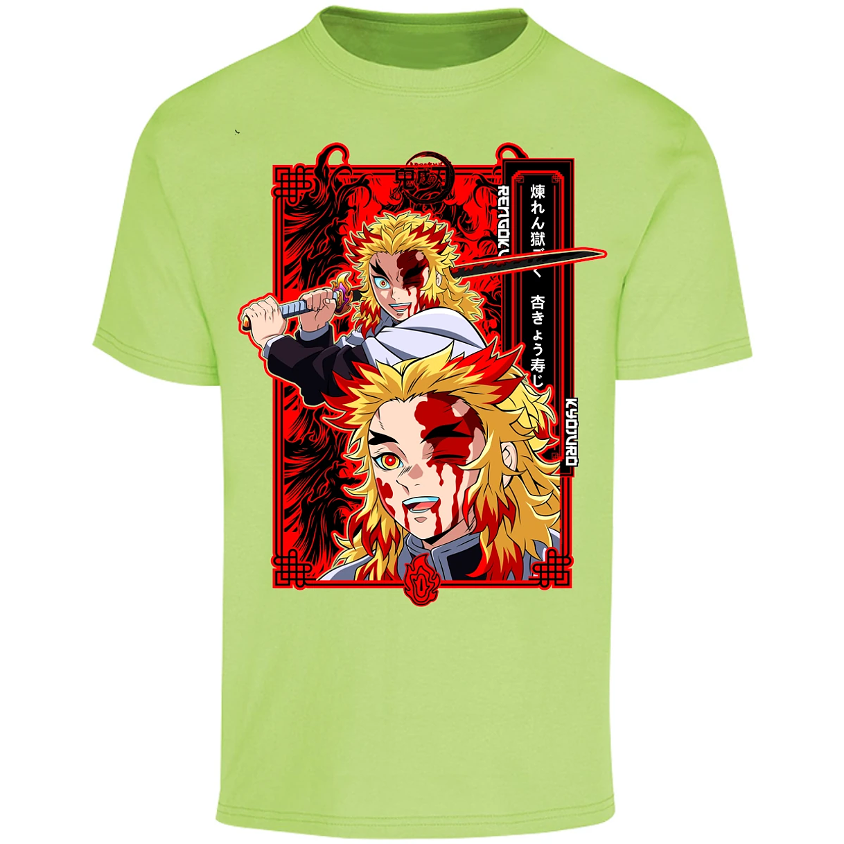 Playera Demon Slayer Kyojuro Anime para Adulto 11