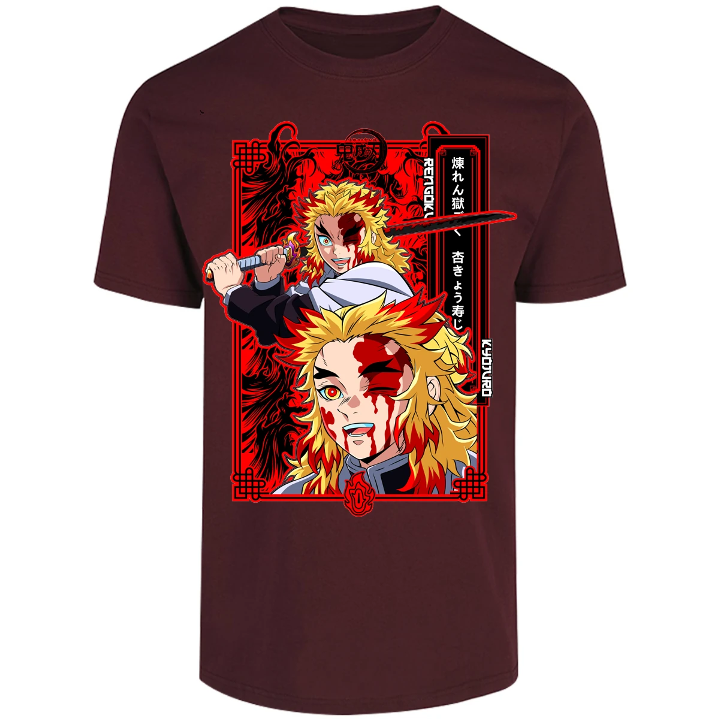 Playera Demon Slayer Kyojuro Anime para Adulto 16