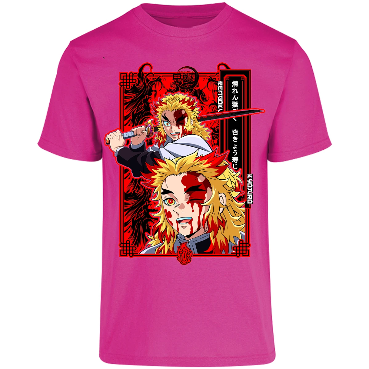 Playera Demon Slayer Kyojuro Anime para Adulto 17