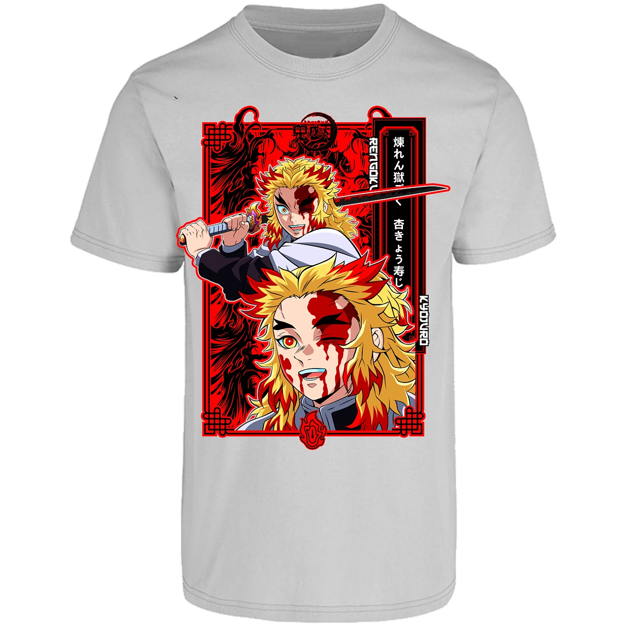 Playera Demon Slayer Kyojuro Anime para Adulto 18