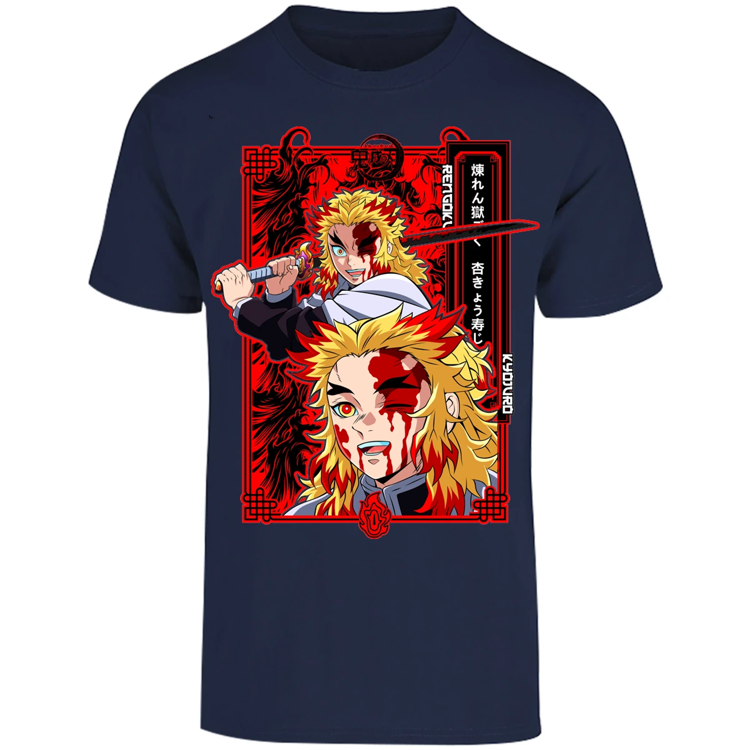 Playera Demon Slayer Kyojuro Anime para Adulto 20