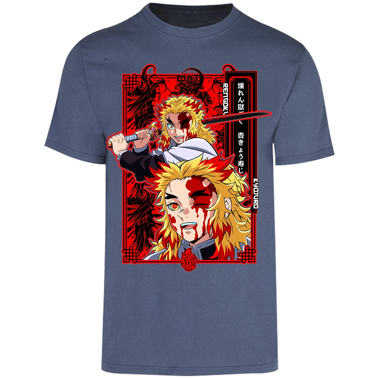 Playera Demon Slayer Kyojuro Anime para Adulto 23