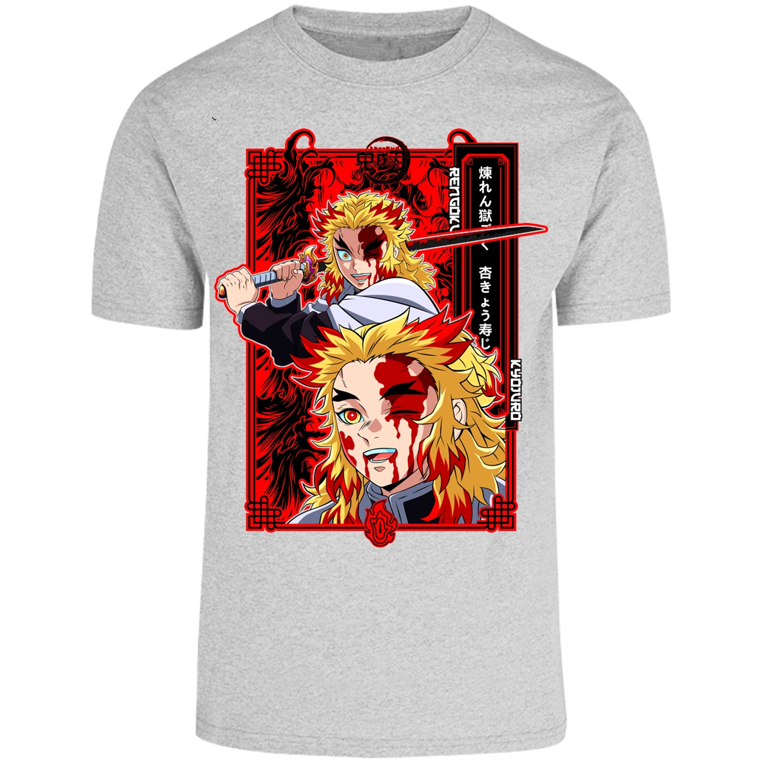Playera Demon Slayer Kyojuro Anime para Adulto 28
