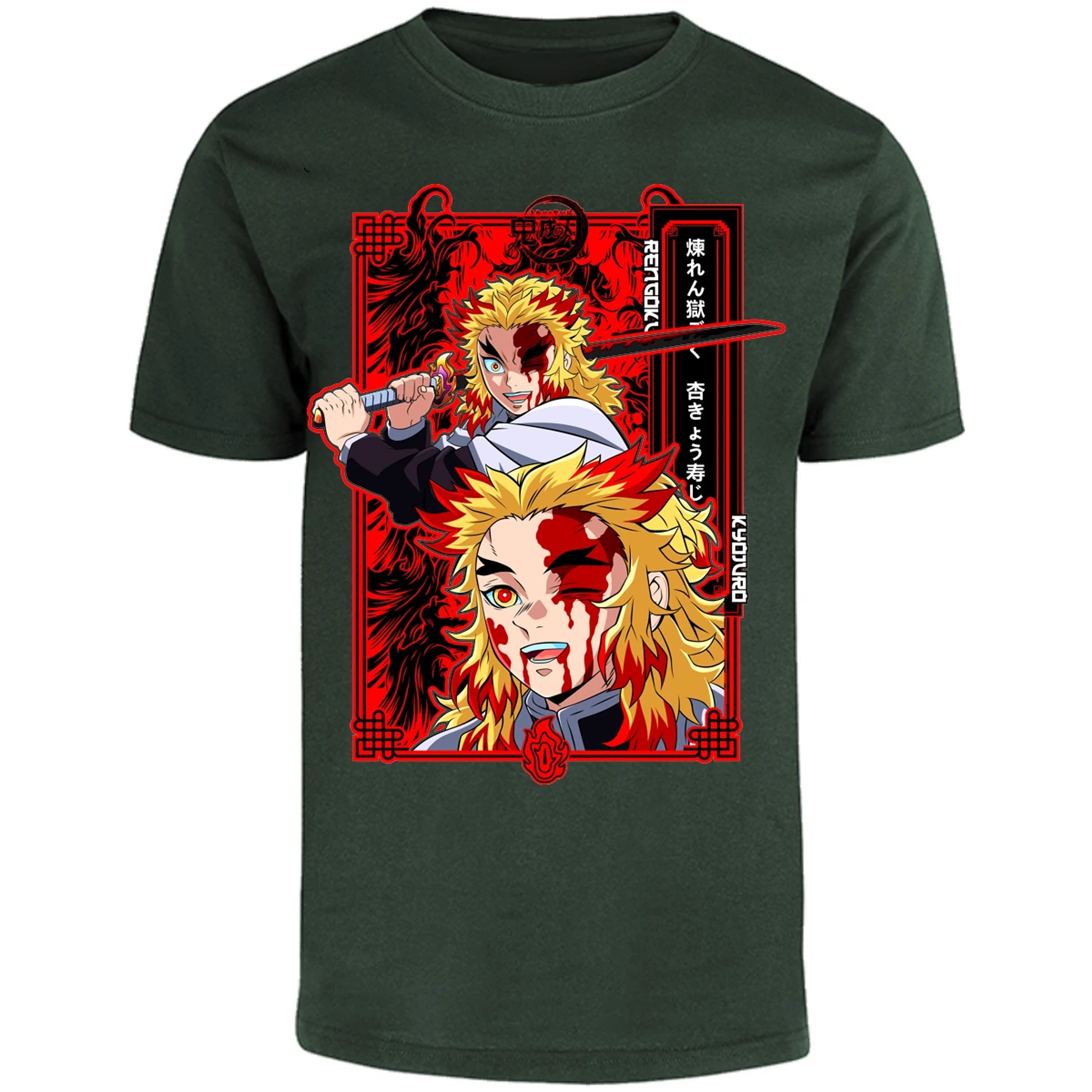 Playera Demon Slayer Kyojuro Anime para Adulto 30