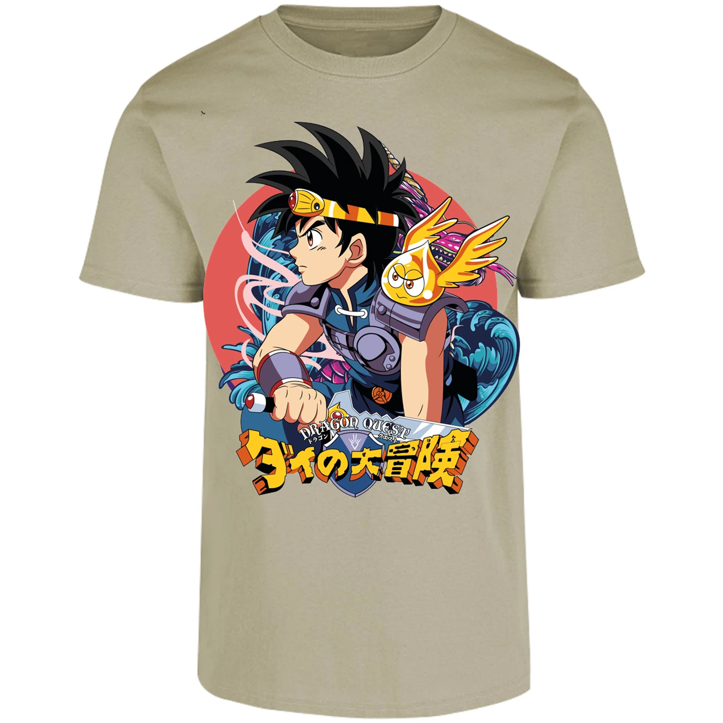 Playera Dragon Quest Dai Anime para Adulto 16