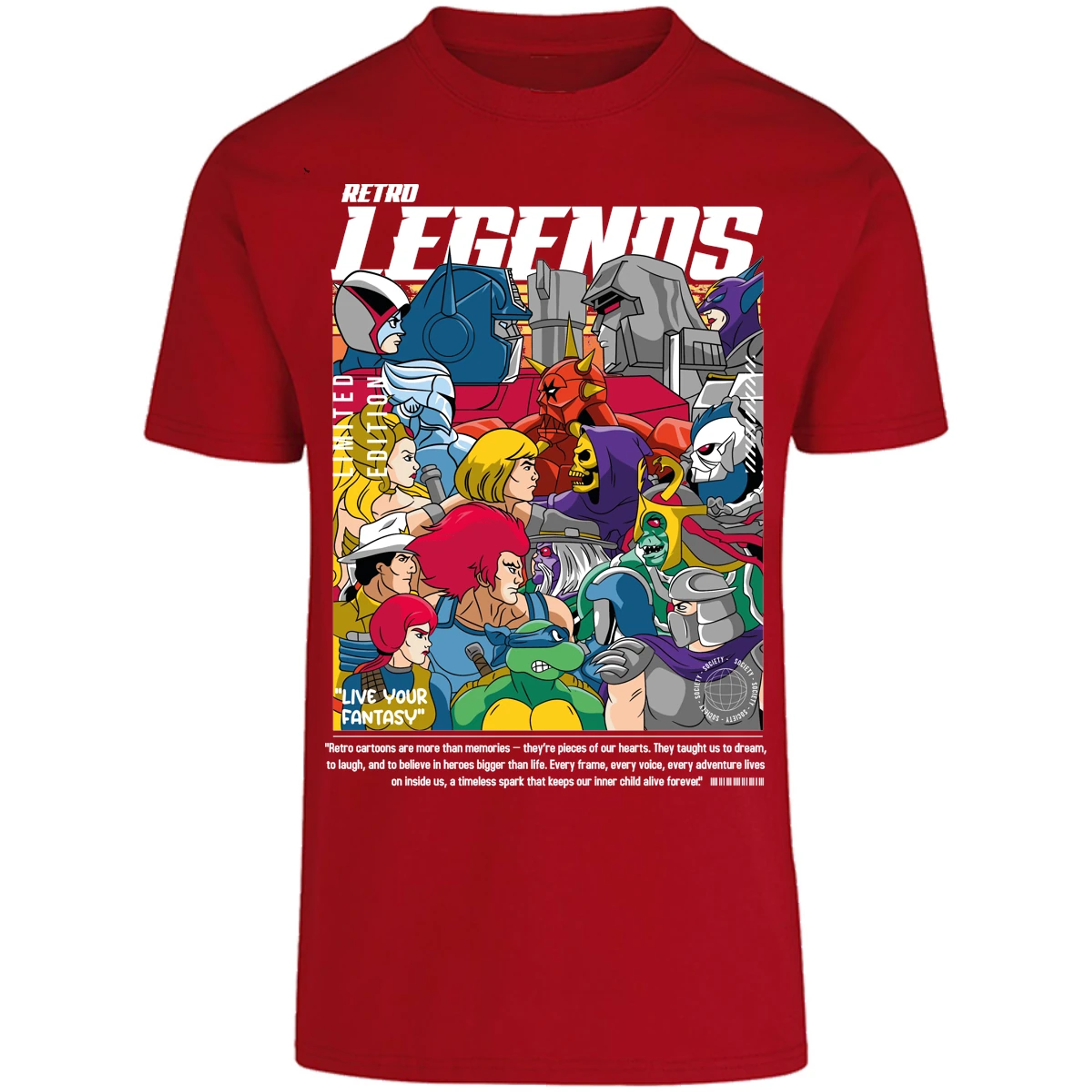 Playera Es De Series Y Peliculas Retro Legends para Adulto 1