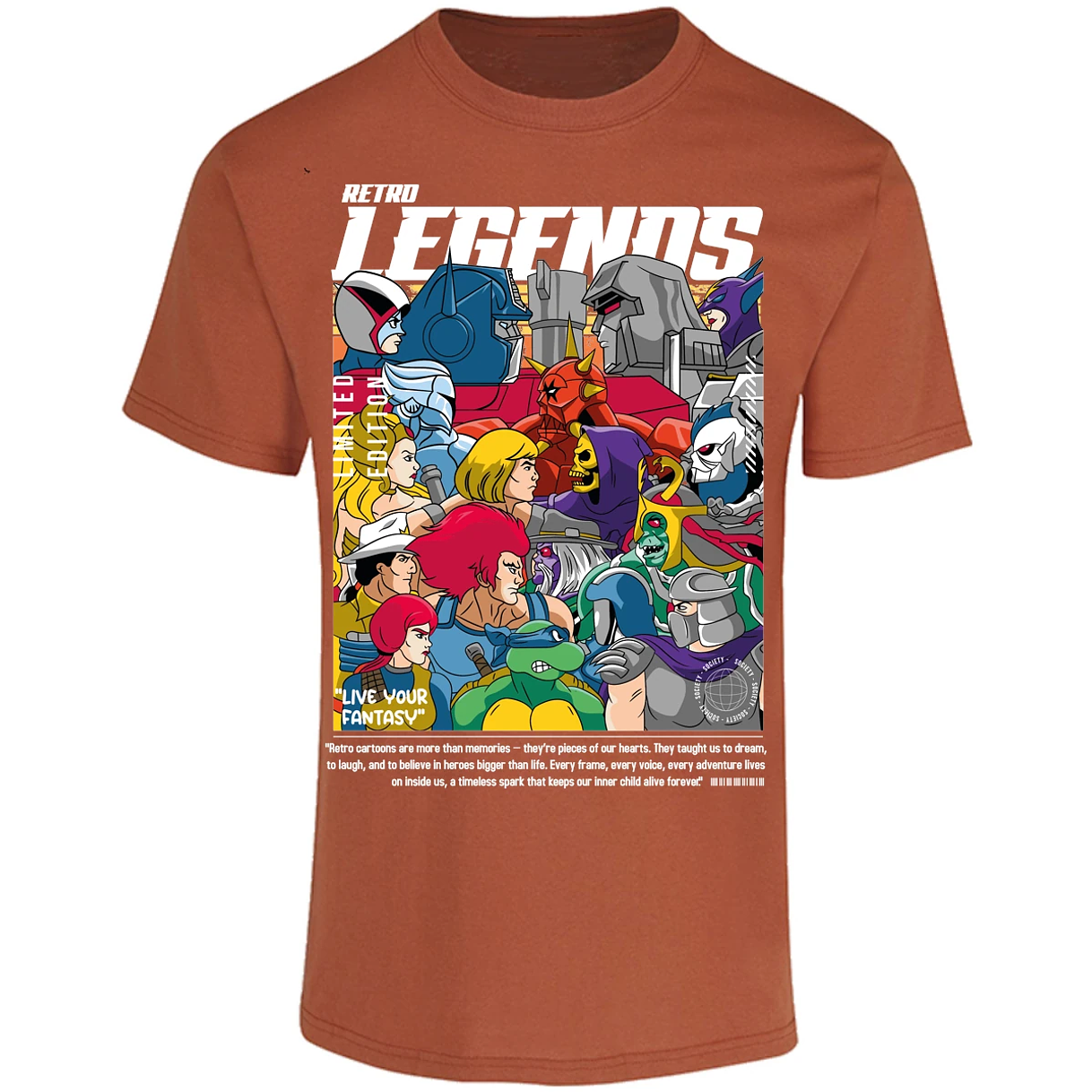 Playera Es De Series Y Peliculas Retro Legends para Adulto 2
