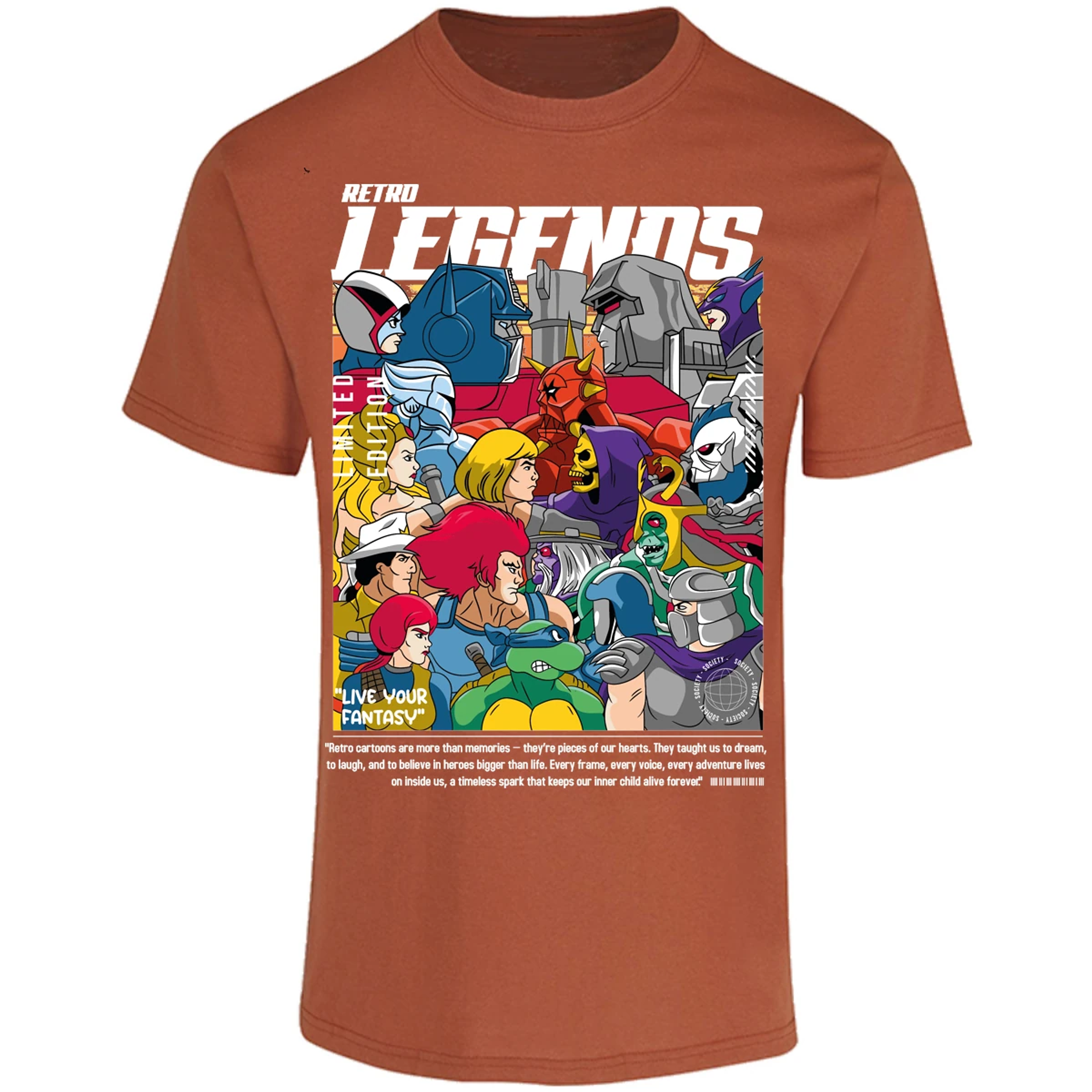 Playera Es De Series Y Peliculas Retro Legends para Adulto 2