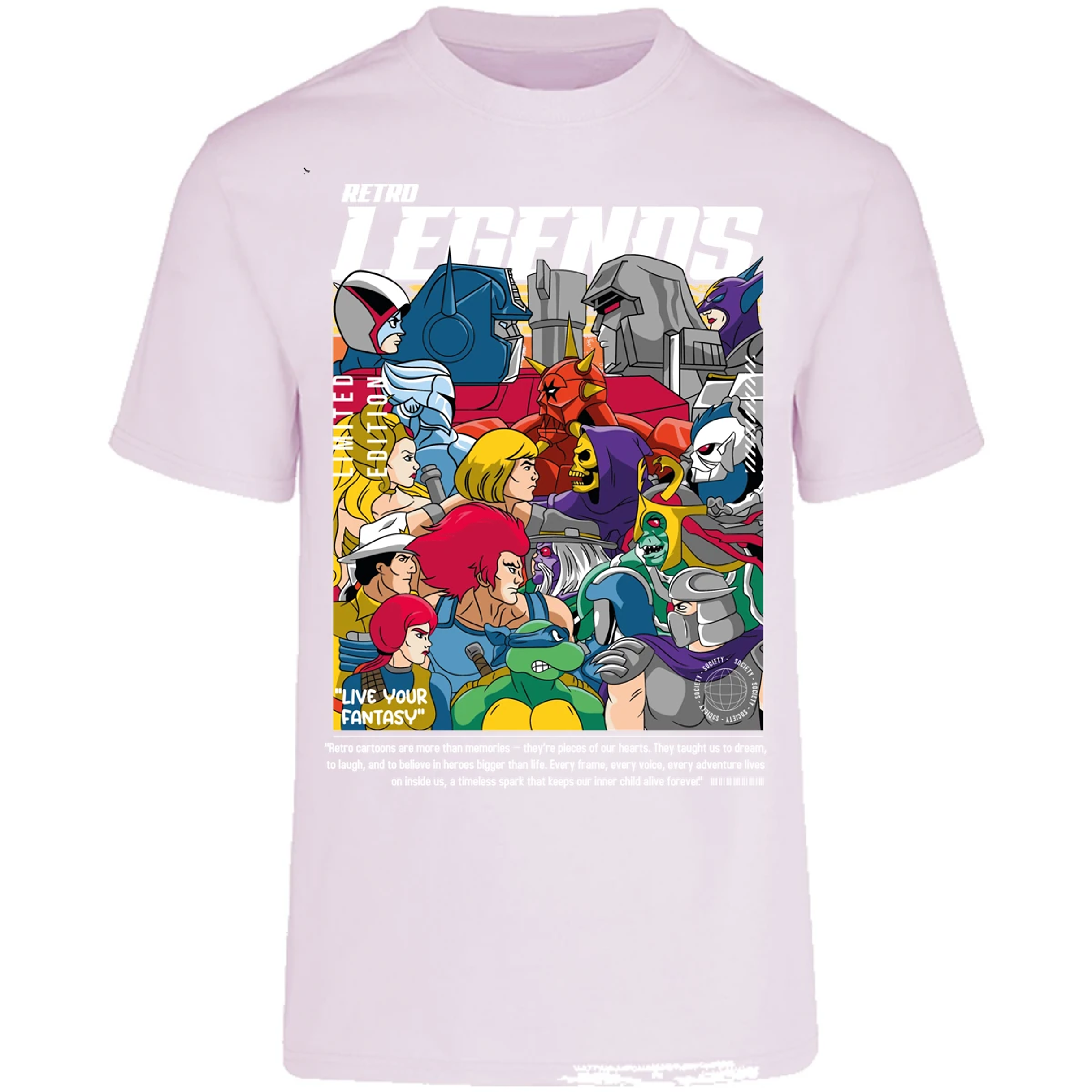 Playera Es De Series Y Peliculas Retro Legends para Adulto 5