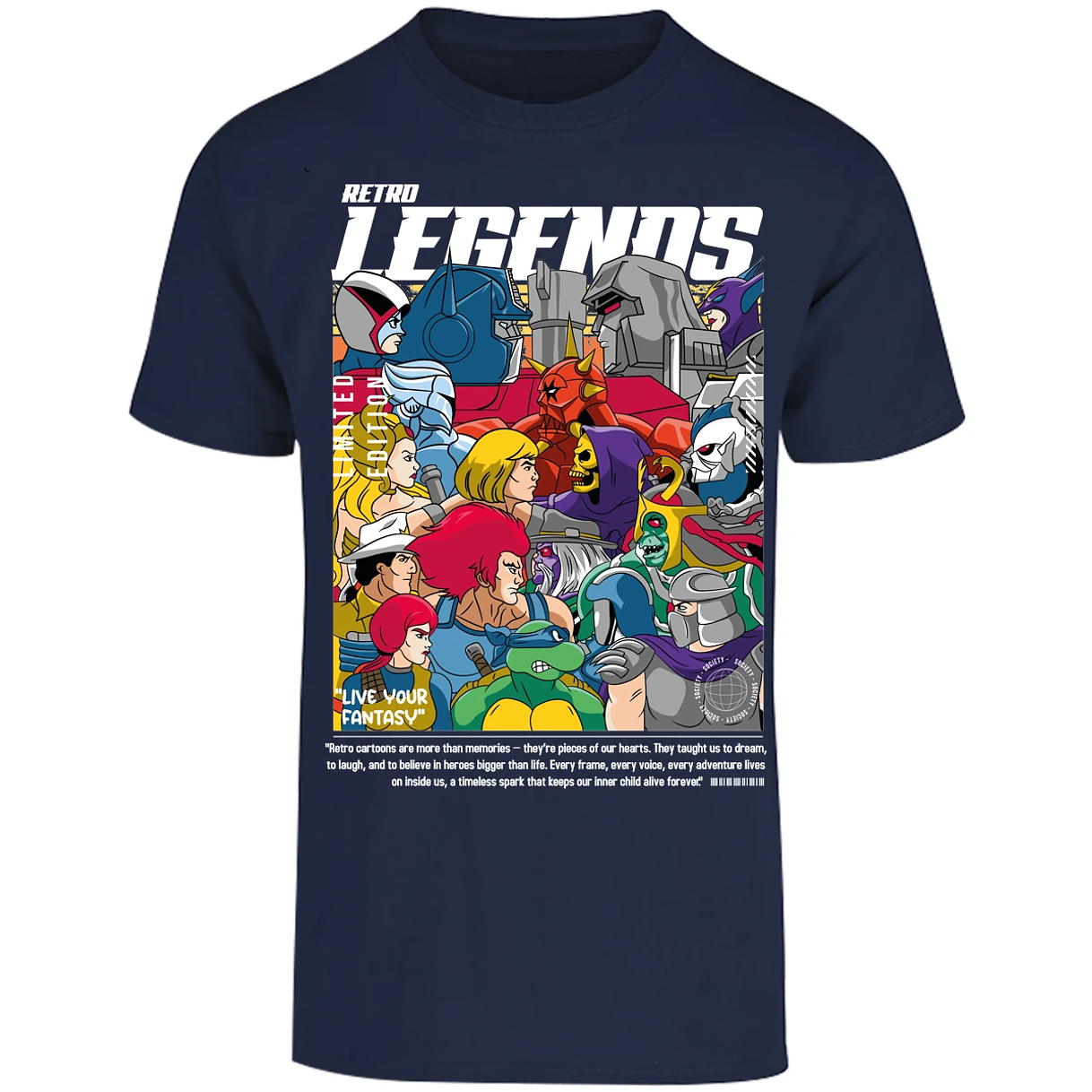 Playera Es De Series Y Peliculas Retro Legends para Adulto 7