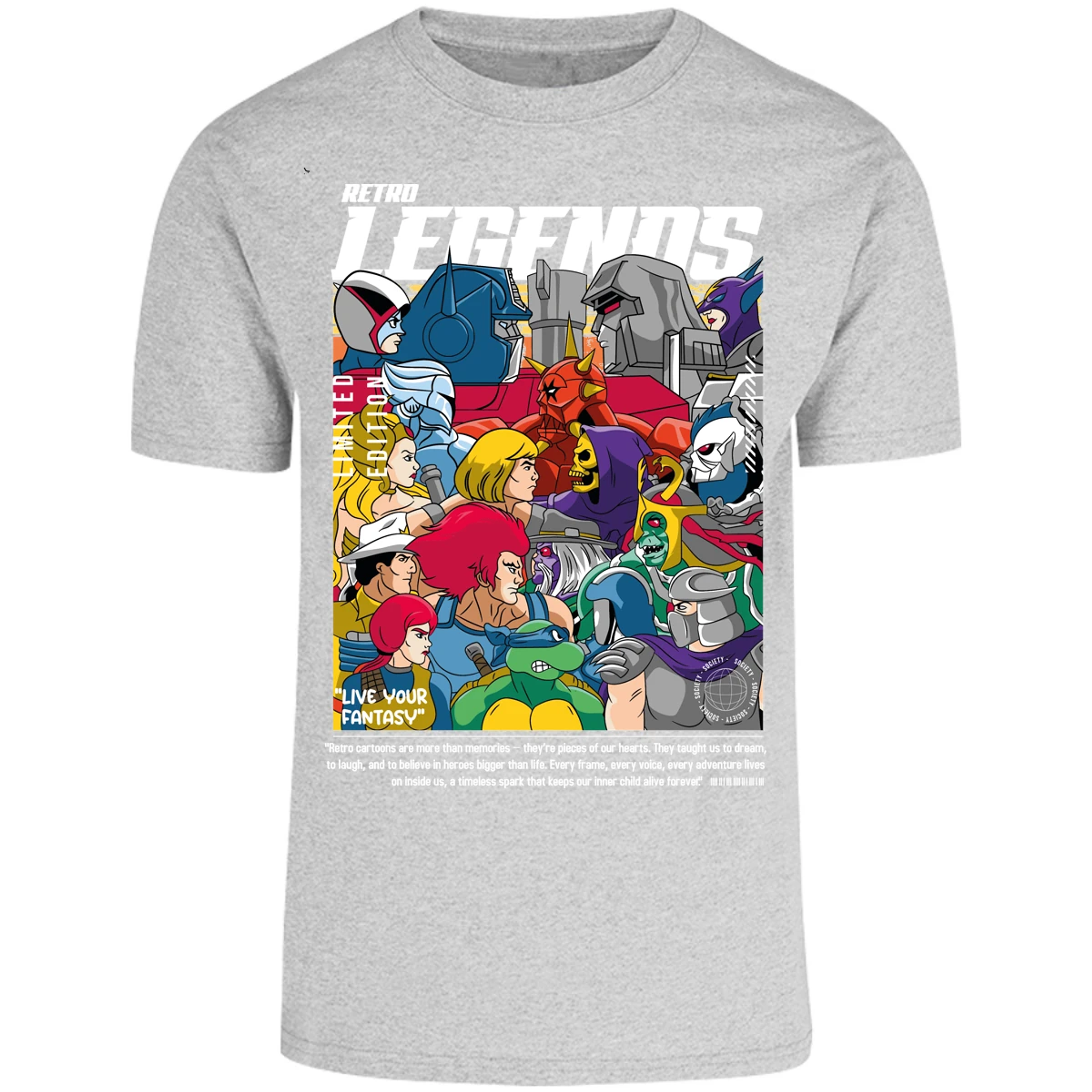 Playera Es De Series Y Peliculas Retro Legends para Adulto 8