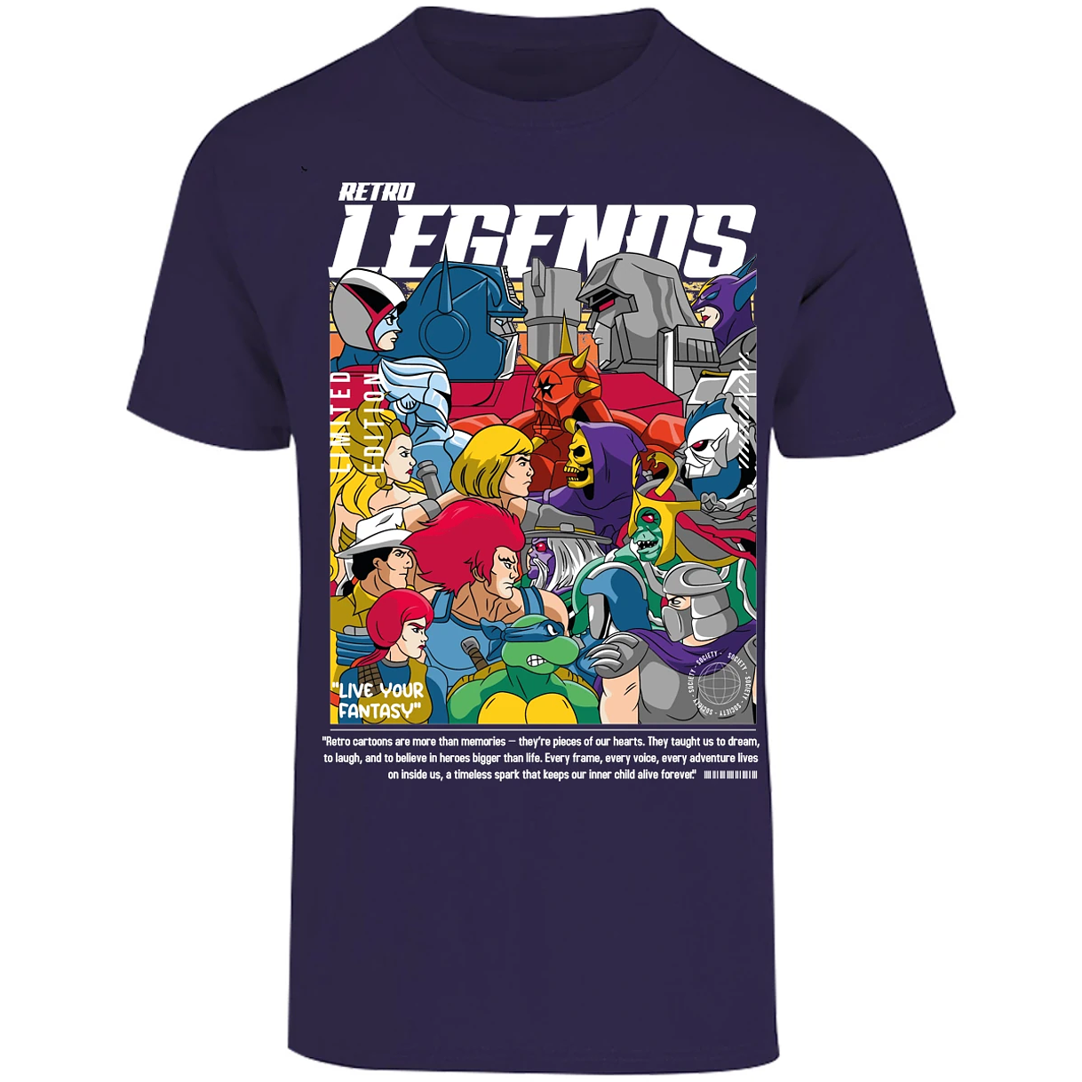 Playera Es De Series Y Peliculas Retro Legends para Adulto 9