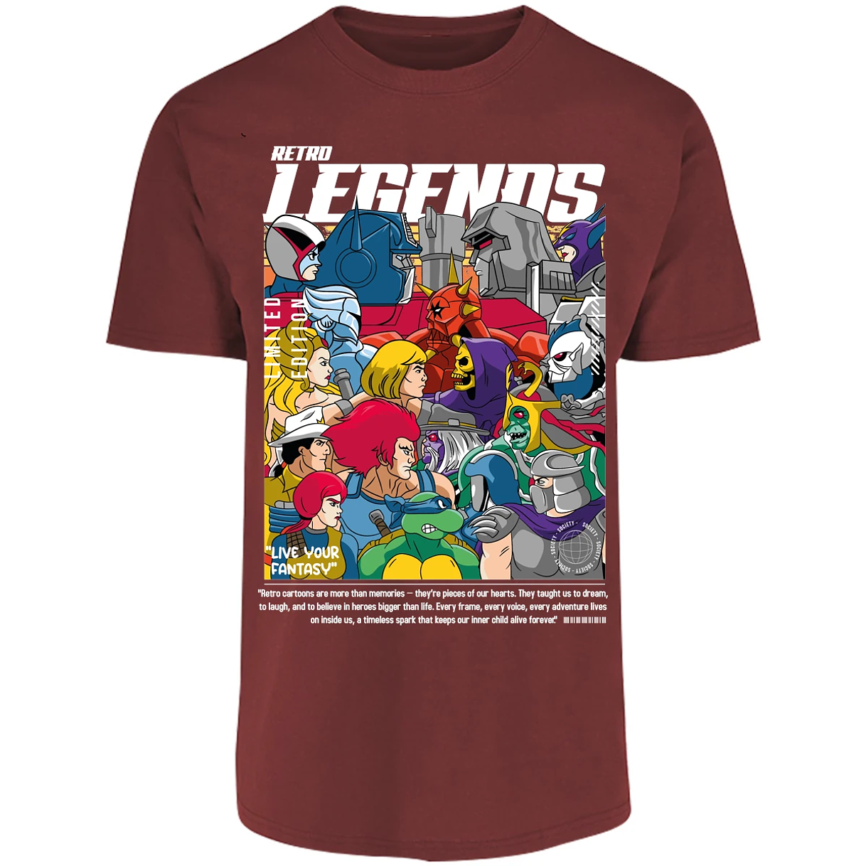 Playera Es De Series Y Peliculas Retro Legends para Adulto 10