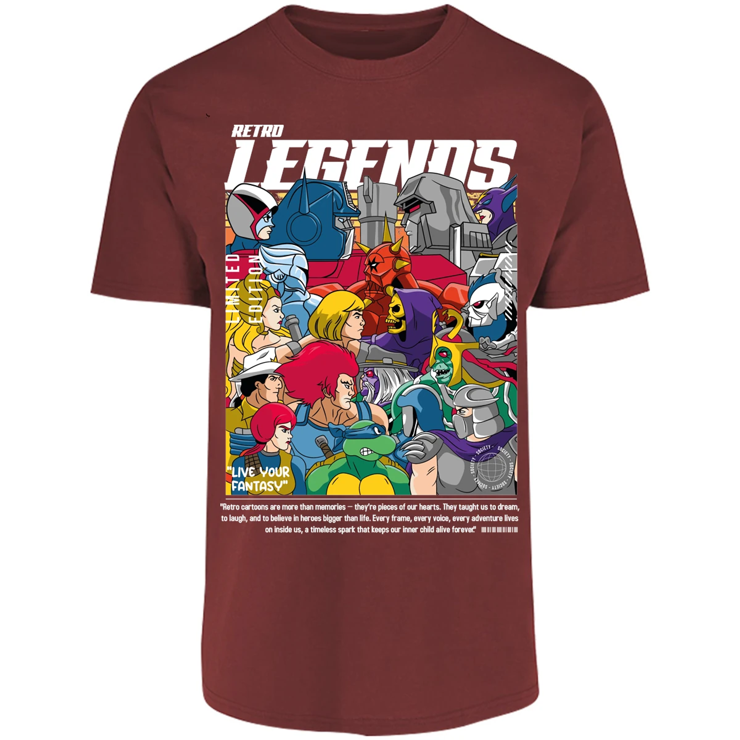 Playera Es De Series Y Peliculas Retro Legends para Adulto 10