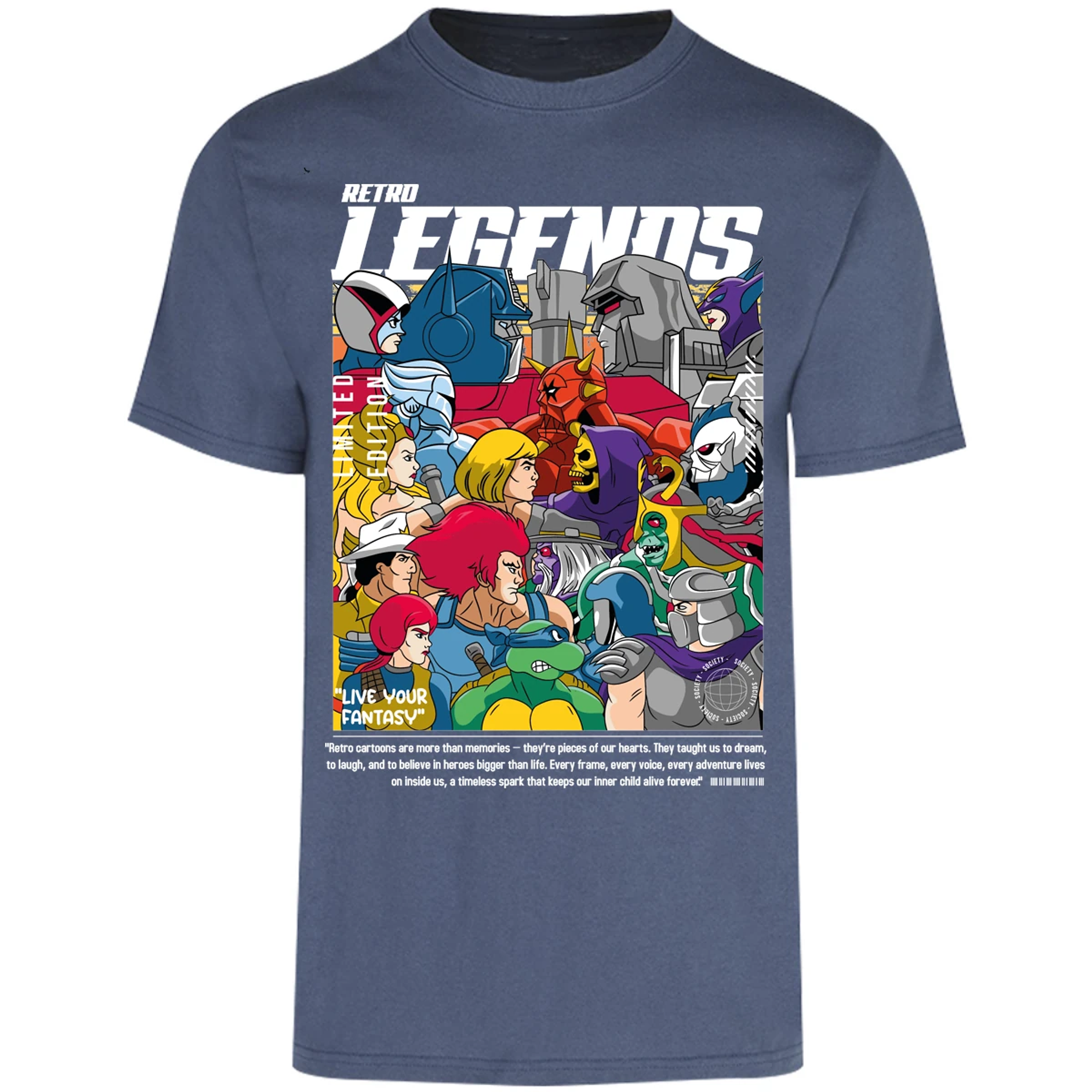 Playera Es De Series Y Peliculas Retro Legends para Adulto 16