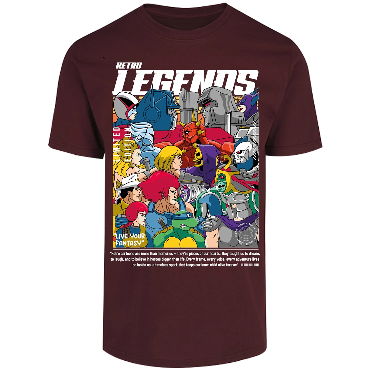 Playera Es De Series Y Peliculas Retro Legends para Adulto 17