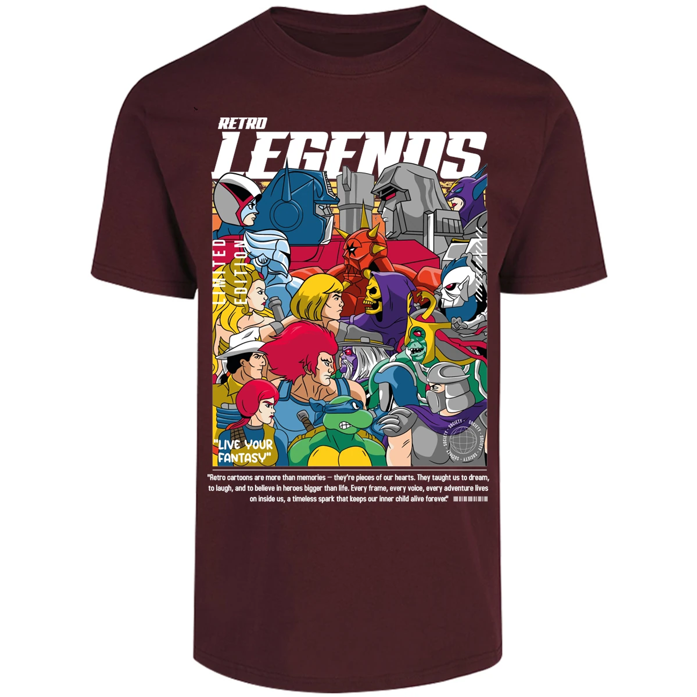 Playera Es De Series Y Peliculas Retro Legends para Adulto 17