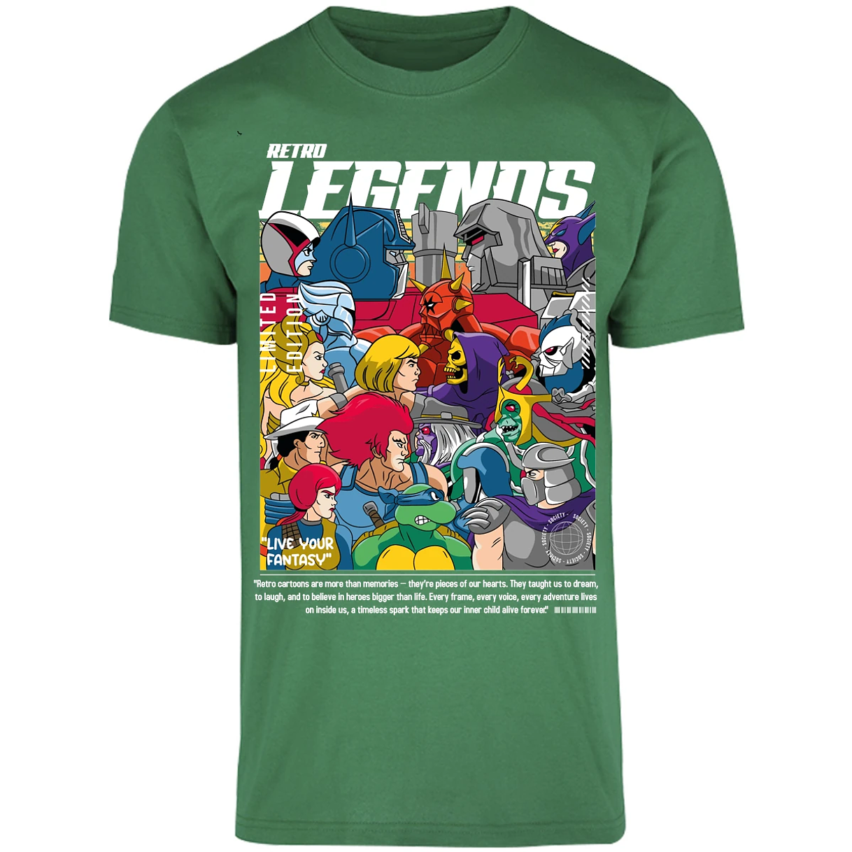 Playera Es De Series Y Peliculas Retro Legends para Adulto 18