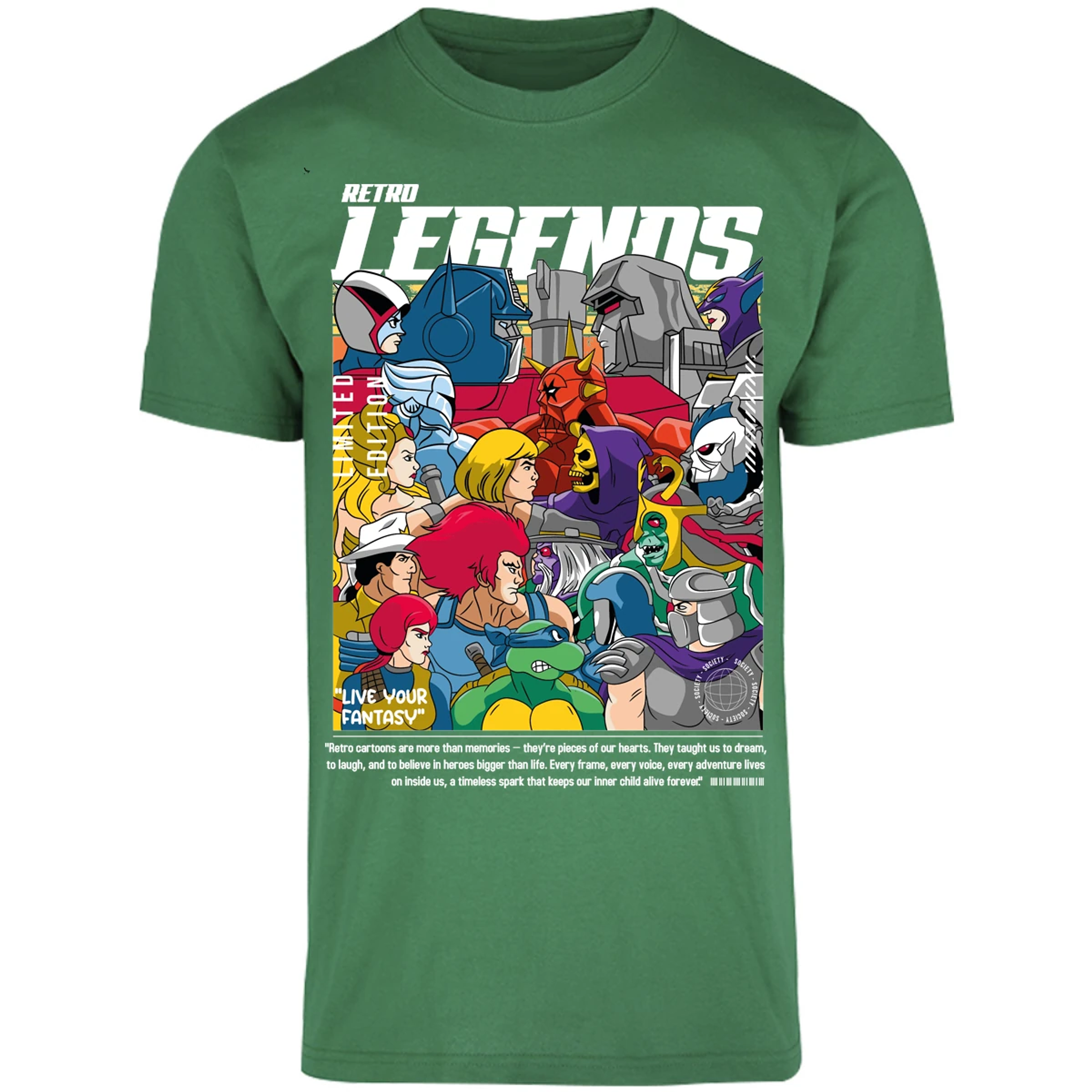 Playera Es De Series Y Peliculas Retro Legends para Adulto 18