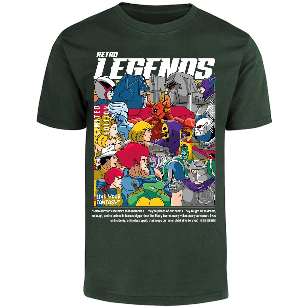 Playera Es De Series Y Peliculas Retro Legends para Adulto 24
