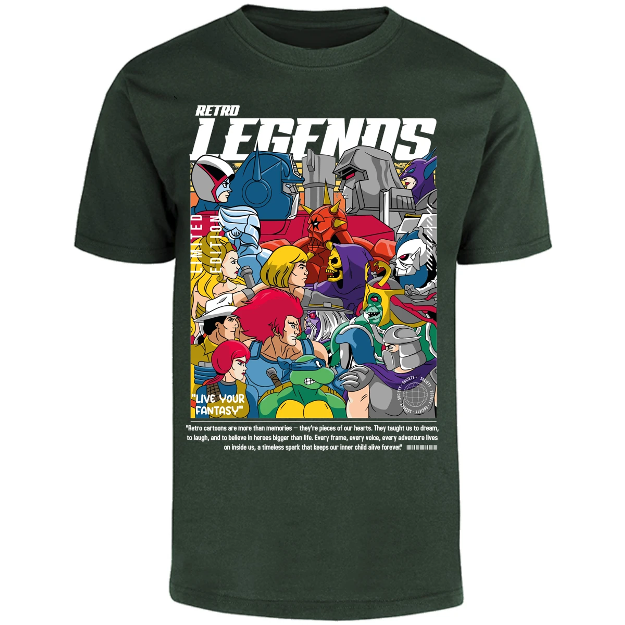 Playera Es De Series Y Peliculas Retro Legends para Adulto 24