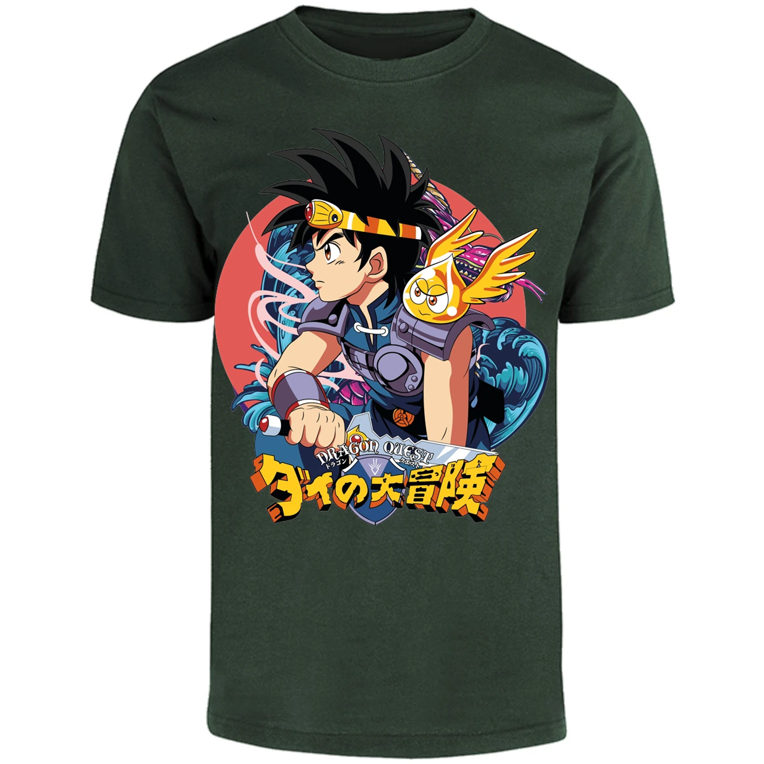 Playera Dragon Quest Dai Anime para Adulto 8