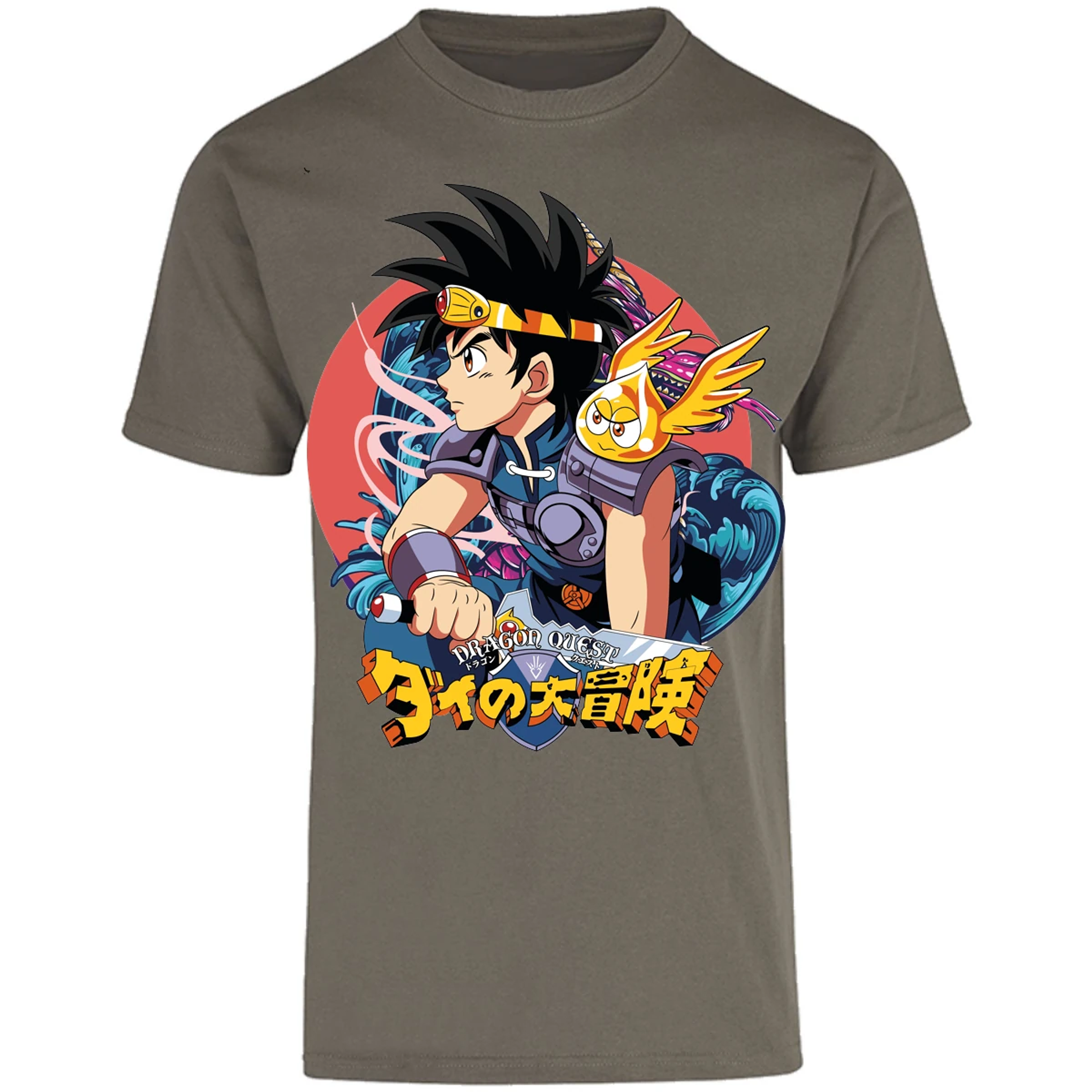 Playera Dragon Quest Dai Anime para Adulto 10