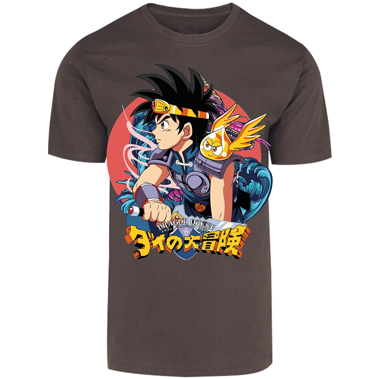 Playera Dragon Quest Dai Anime para Adulto 21