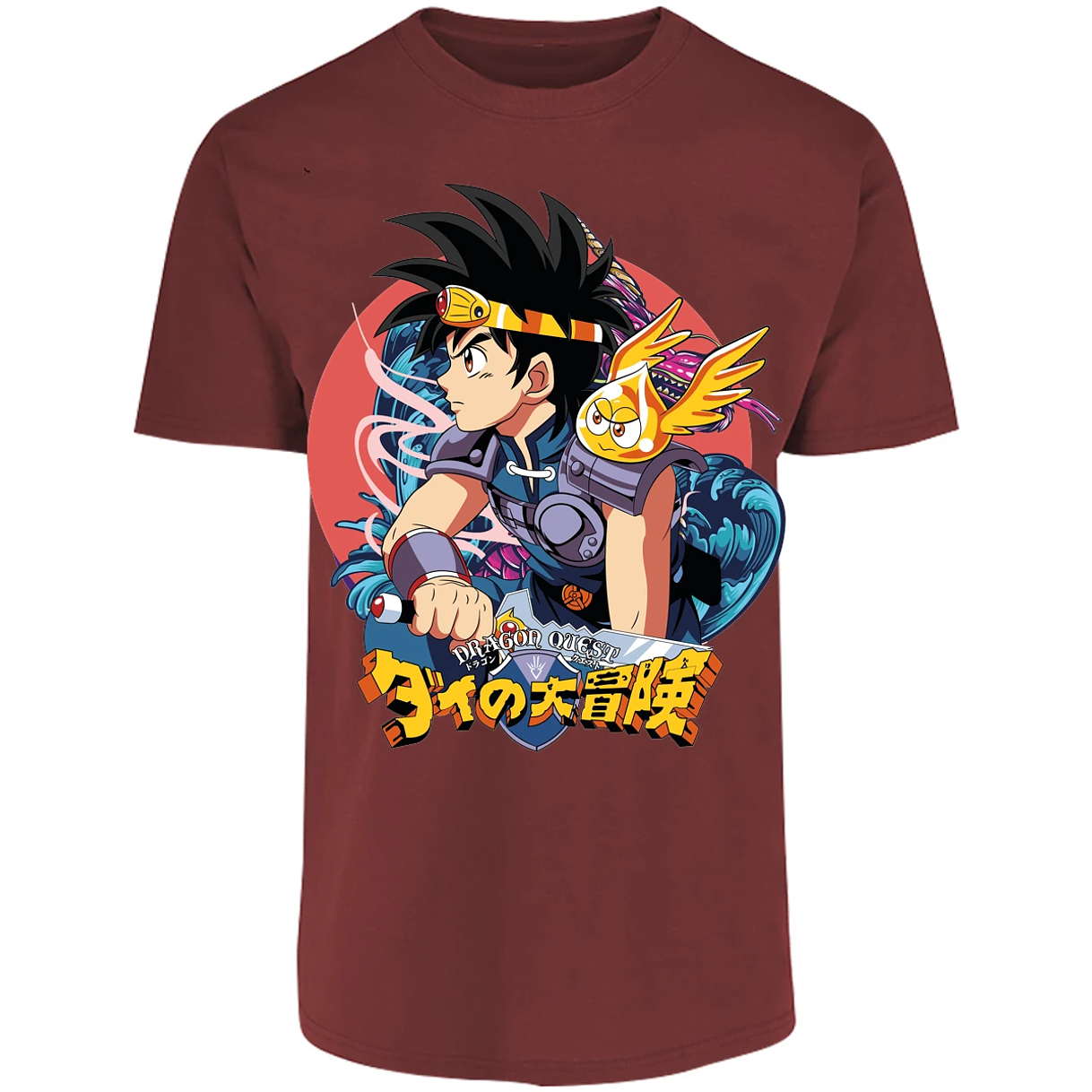 Playera Dragon Quest Dai Anime para Adulto 15