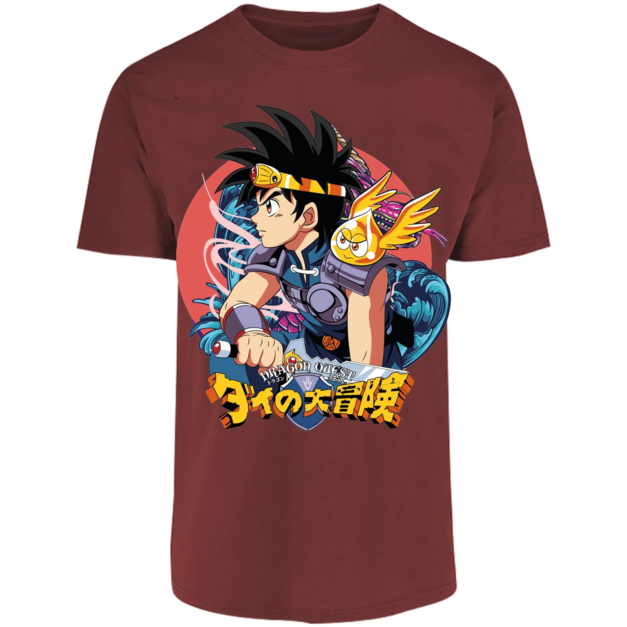 Playera Dragon Quest Dai Anime para Adulto 15