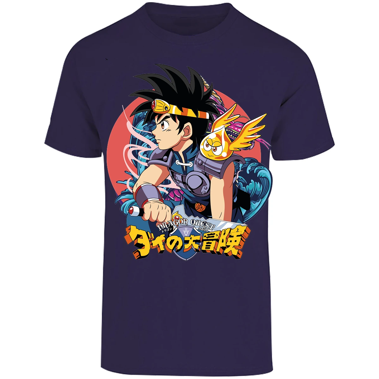 Playera Dragon Quest Dai Anime para Adulto 17
