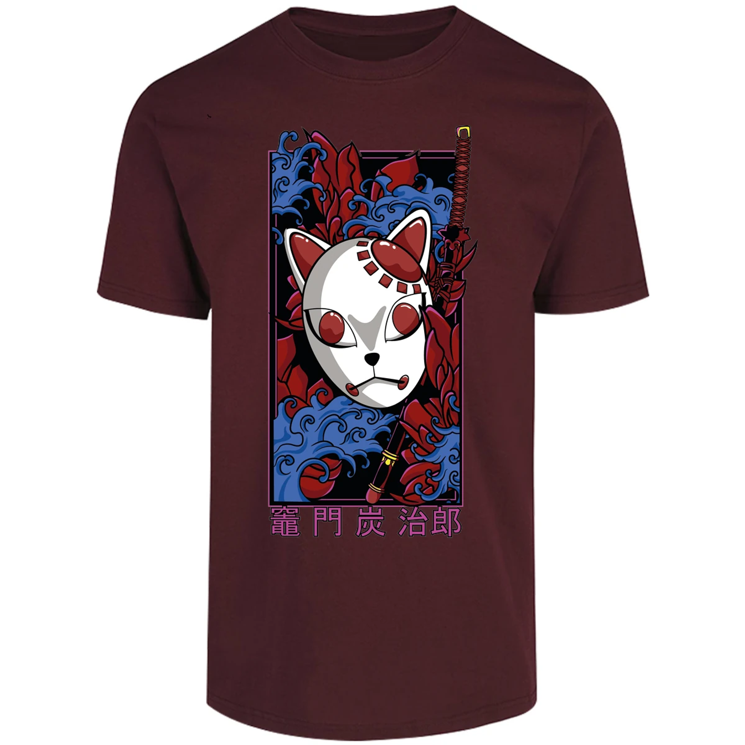 Playera Demon Slayer Mascaras Kimetsu No Yaiba para Adulto 21