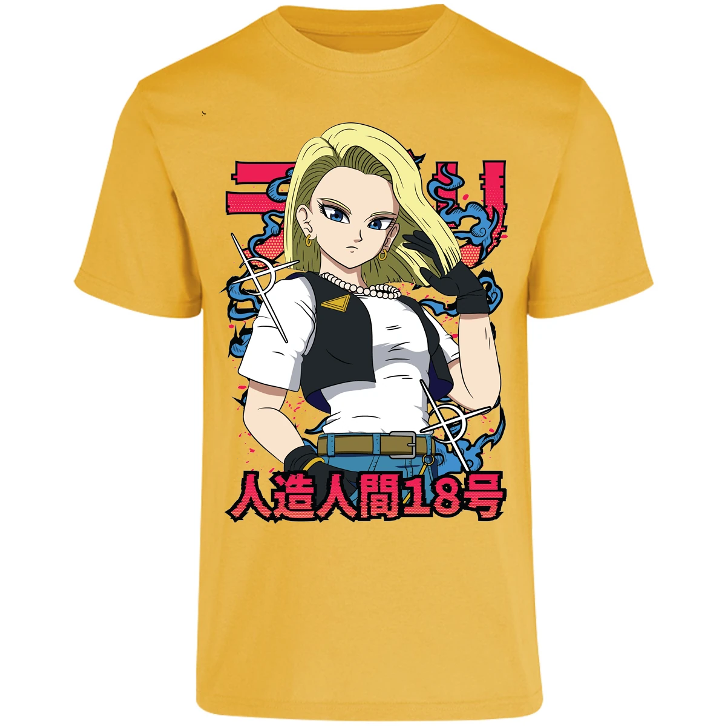 Playera Dragon Ball Androide 18 Anime para Adulto 2