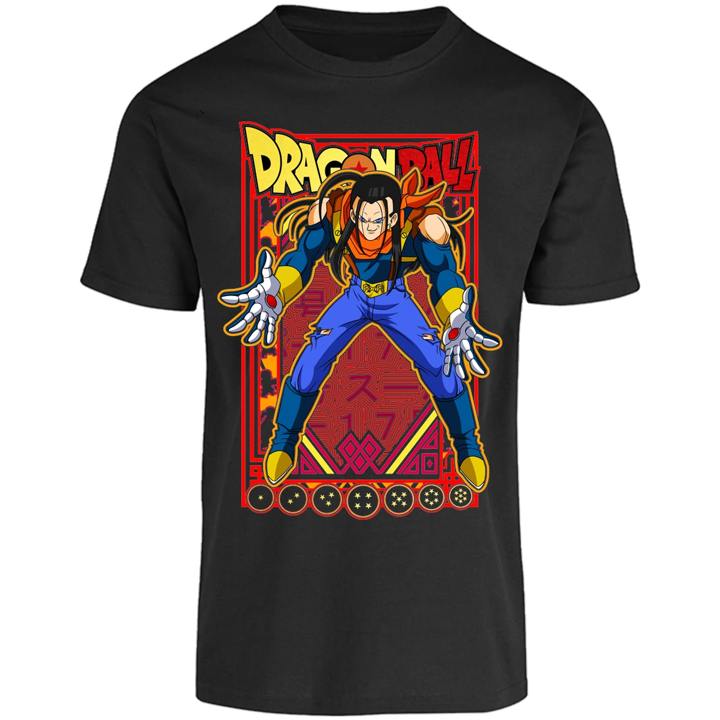Playera Dragon Ball Anime Androide 17 para Adulto 18