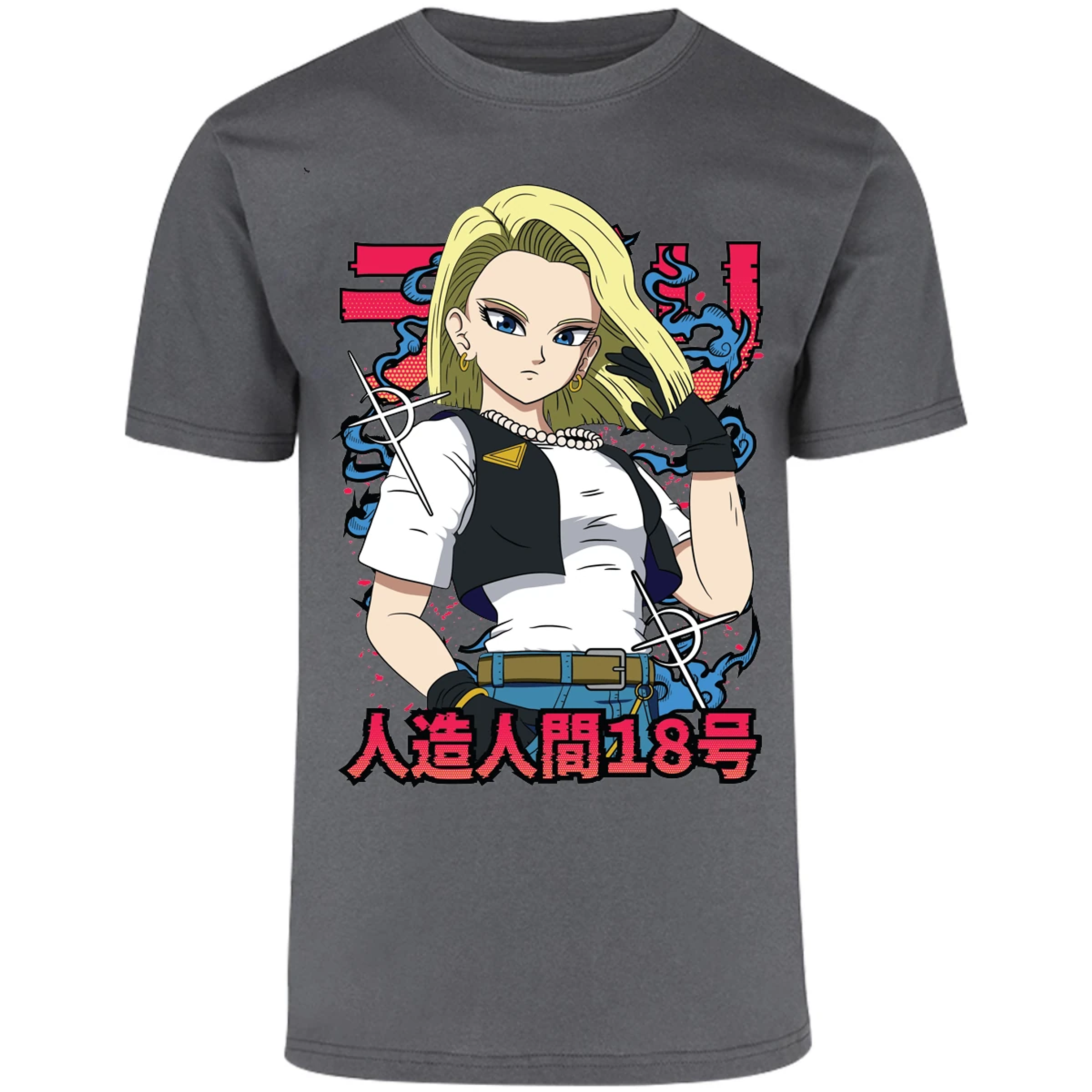 Playera Dragon Ball Androide 18 Anime para Adulto 19