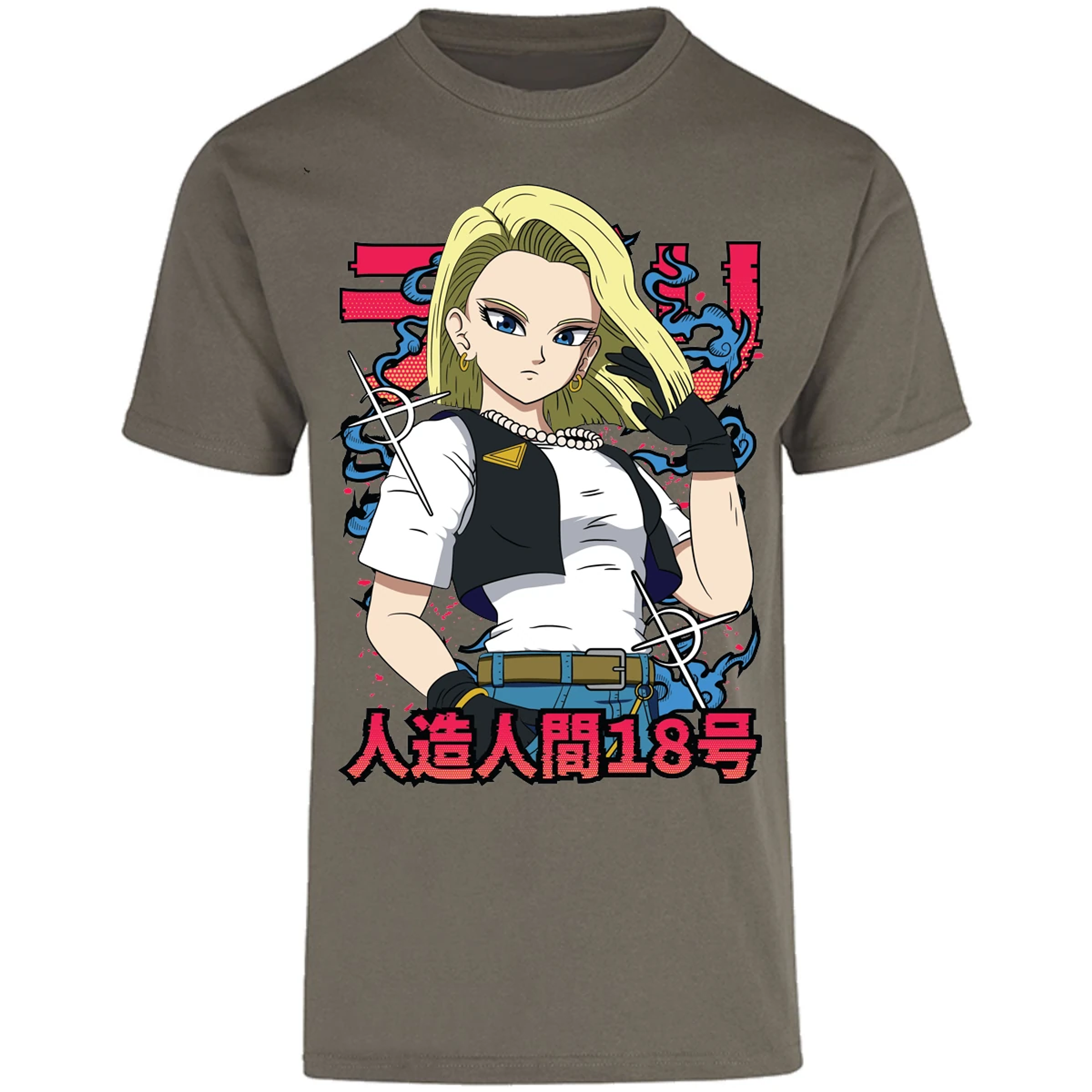 Playera Dragon Ball Androide 18 Anime para Adulto 12