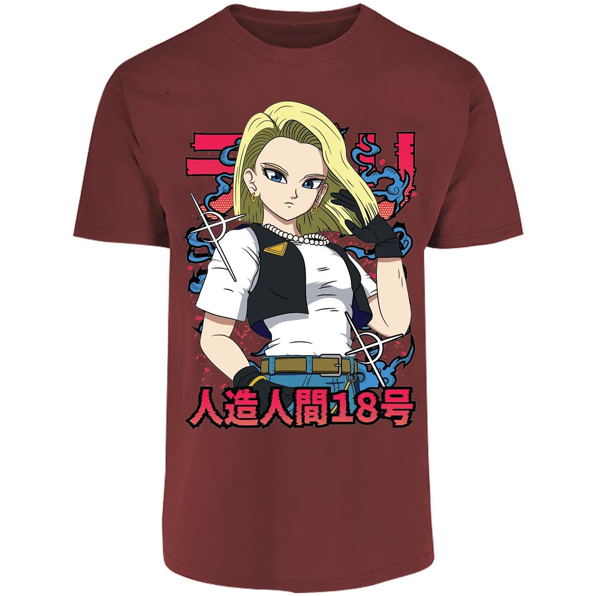 Playera Dragon Ball Androide 18 Anime para Adulto 18