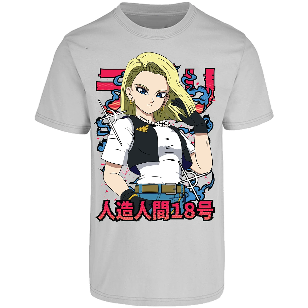 Playera Dragon Ball Androide 18 Anime para Adulto 23