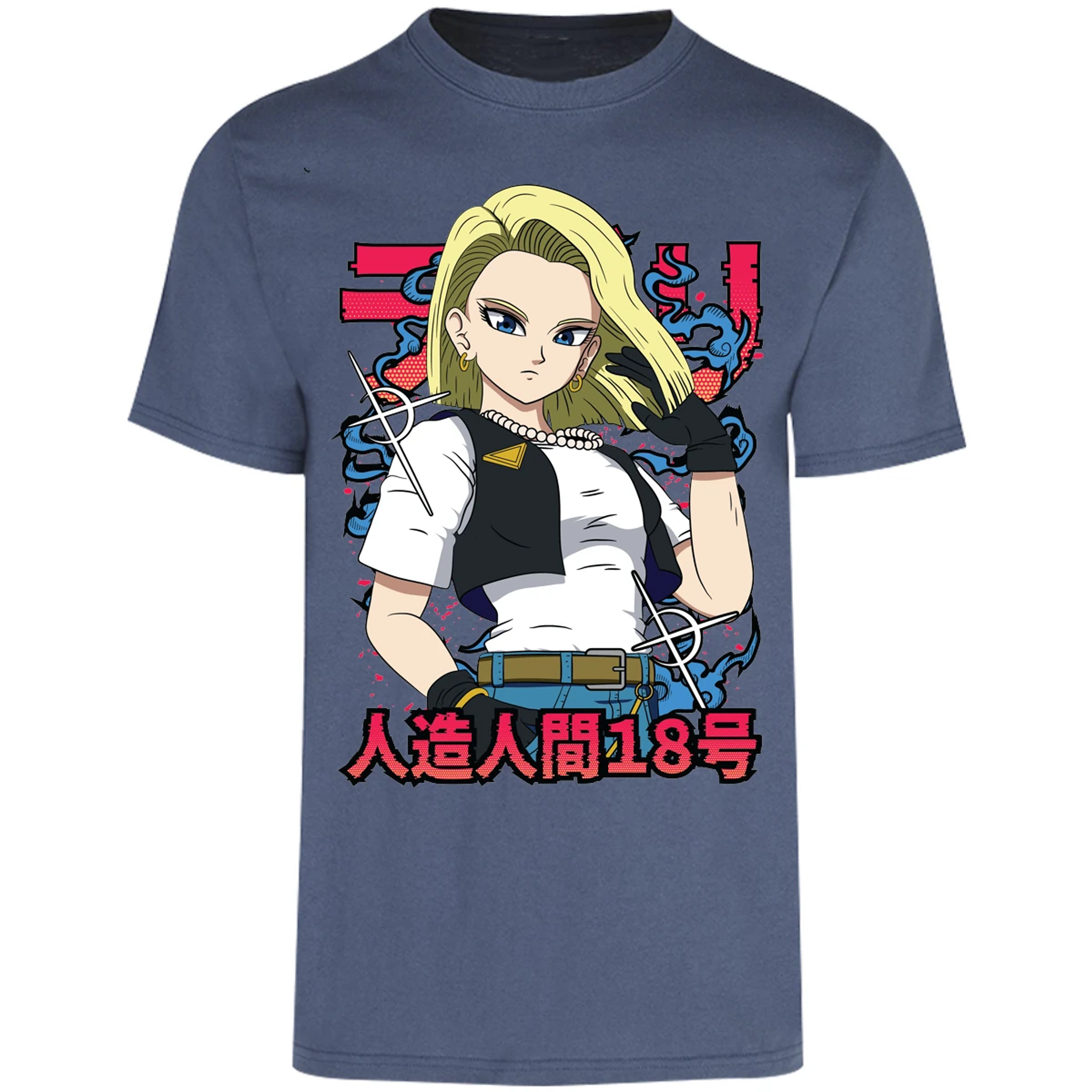 Playera Dragon Ball Androide 18 Anime para Adulto 24